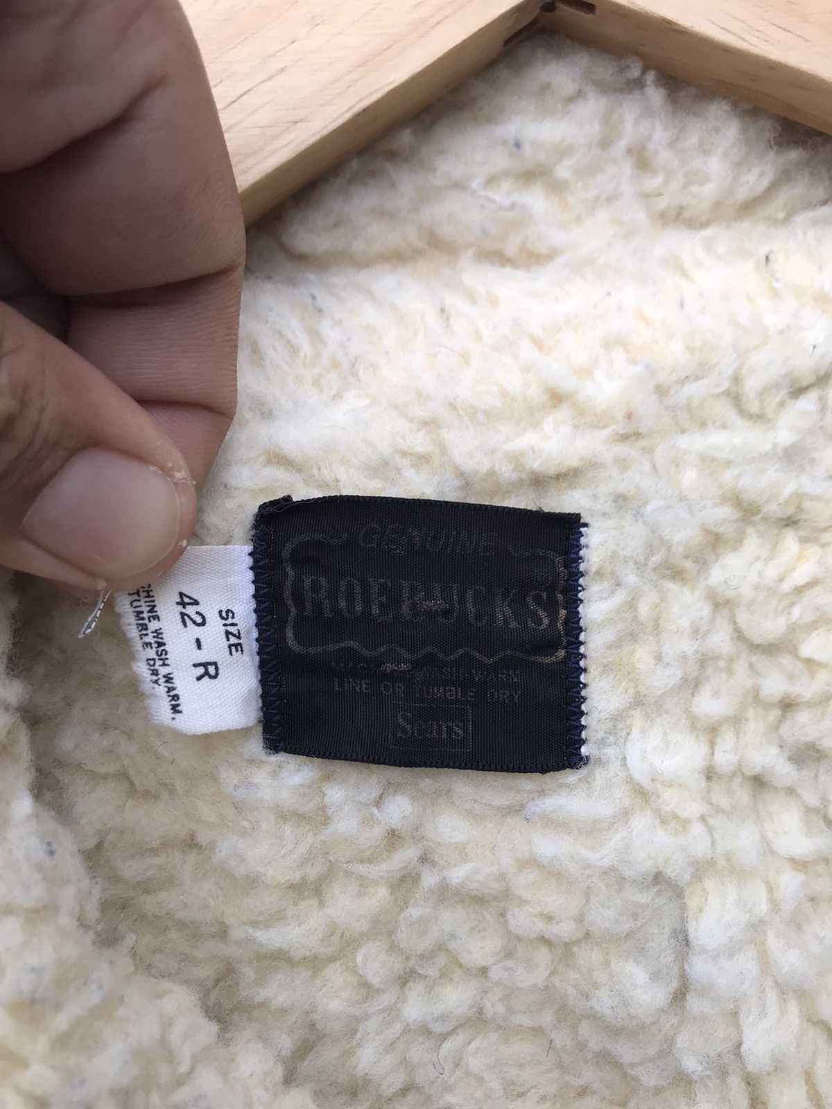 Sears Vintage Sears Roebucks Denim Sherpa Lined Sears Shearling Size US M / EU 48-50 / 2 - 2 Thumbnail