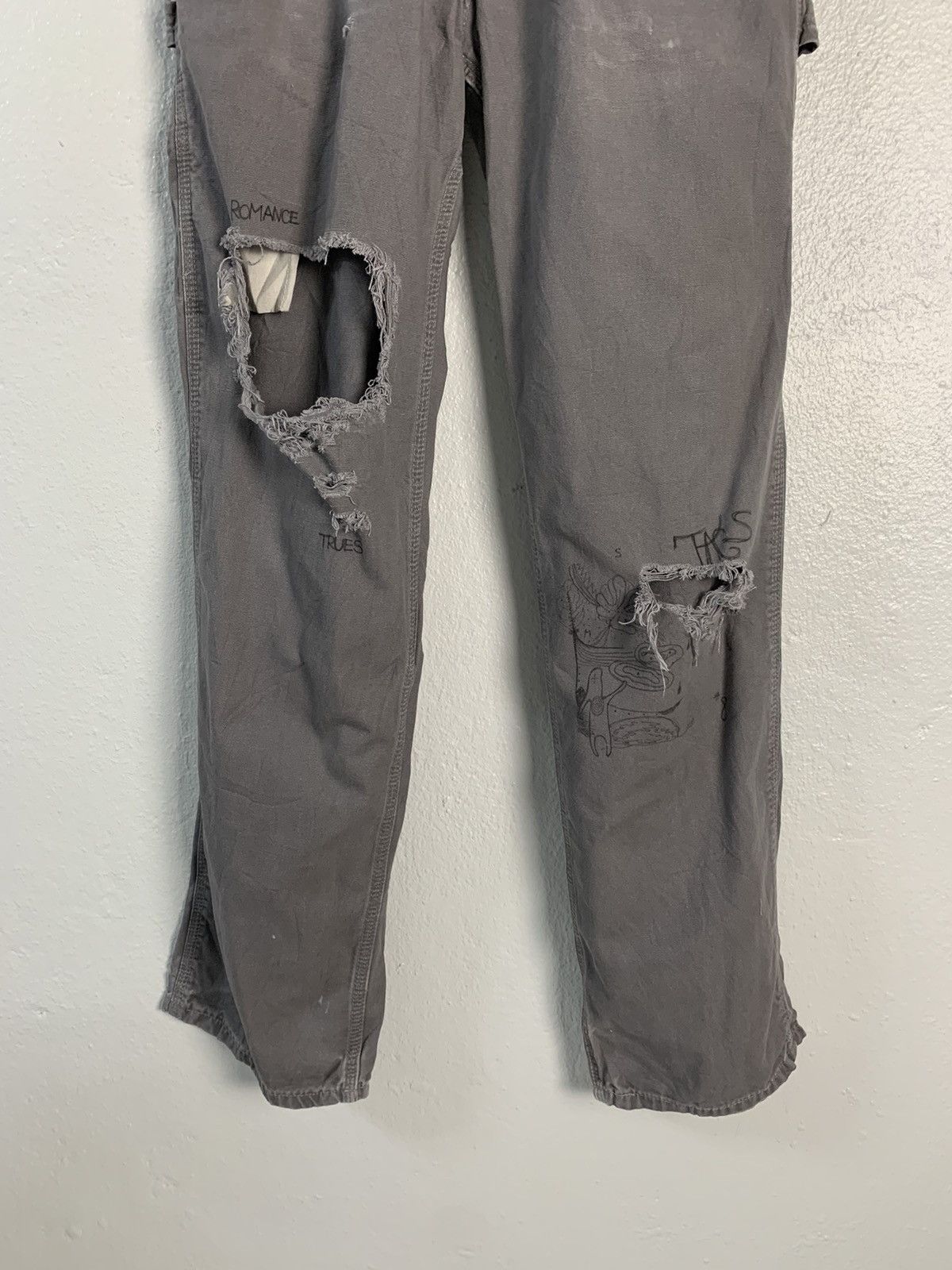 Carhartt Carhatt Distressed Worker Pants Size US 30 / EU 46 - 2 Thumbnail