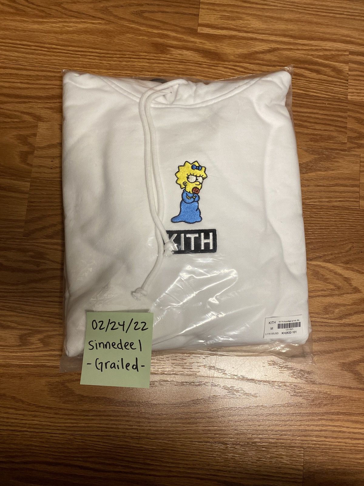 Kith × The Simpsons Kith x The Simpsons Maggie Logo Hoodie | Grailed