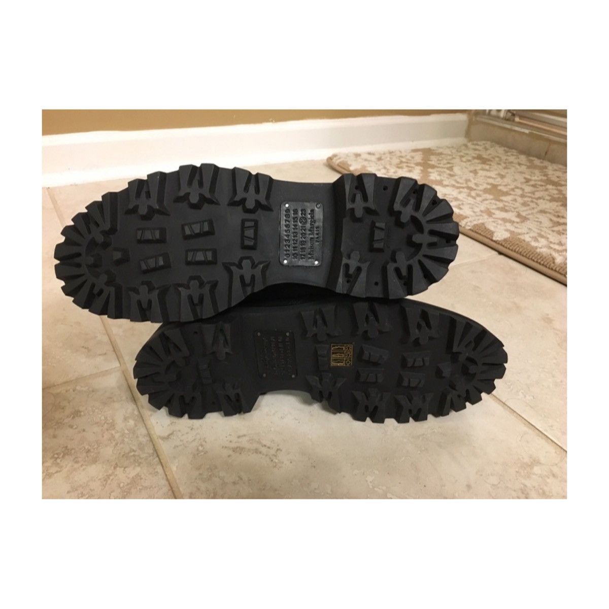 Maison Margiela Maison Margiela black leather combat boots (US10) Size US 10 / EU 43 - 6 Thumbnail