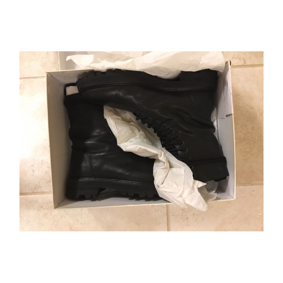 Maison Margiela Maison Margiela black leather combat boots (US10) Size US 10 / EU 43 - 5 Thumbnail