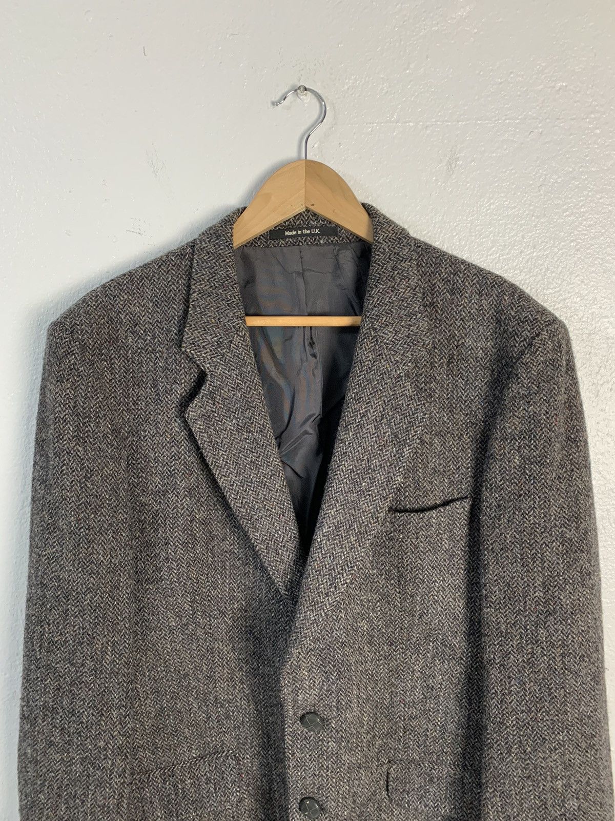 Harris Tweed Vintage Harris Tweed Wool Blazer Size 44L - 4 Thumbnail