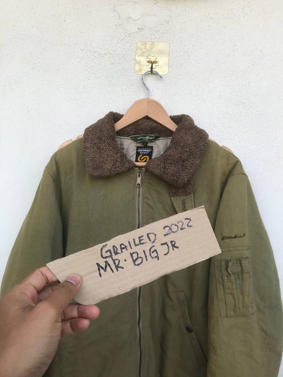 Buzz Rickson's × Eddie Bauer × Vintage Vintage Eddie Bauer Cebonner sumlon fadedgreen bomber canvas Size US M / EU 48-50 / 2 - 11 Thumbnail