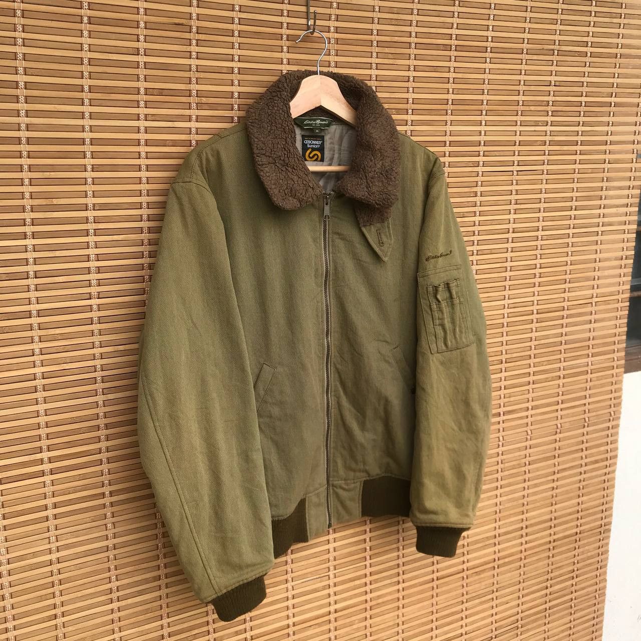 Buzz Rickson's × Eddie Bauer × Vintage Vintage Eddie Bauer Cebonner sumlon fadedgreen bomber canvas Size US M / EU 48-50 / 2 - 5 Thumbnail