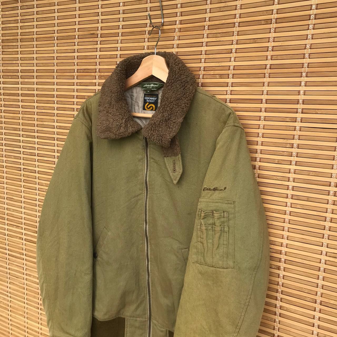 Buzz Rickson's × Eddie Bauer × Vintage Vintage Eddie Bauer Cebonner sumlon fadedgreen bomber canvas Size US M / EU 48-50 / 2 - 4 Thumbnail