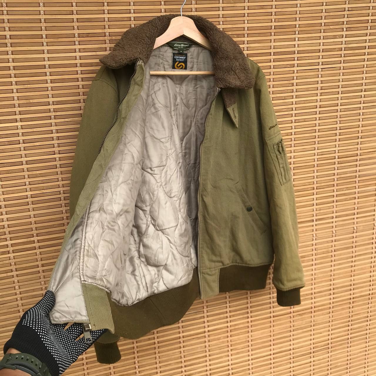 Buzz Rickson's × Eddie Bauer × Vintage Vintage Eddie Bauer Cebonner sumlon fadedgreen bomber canvas Size US M / EU 48-50 / 2 - 10 Thumbnail