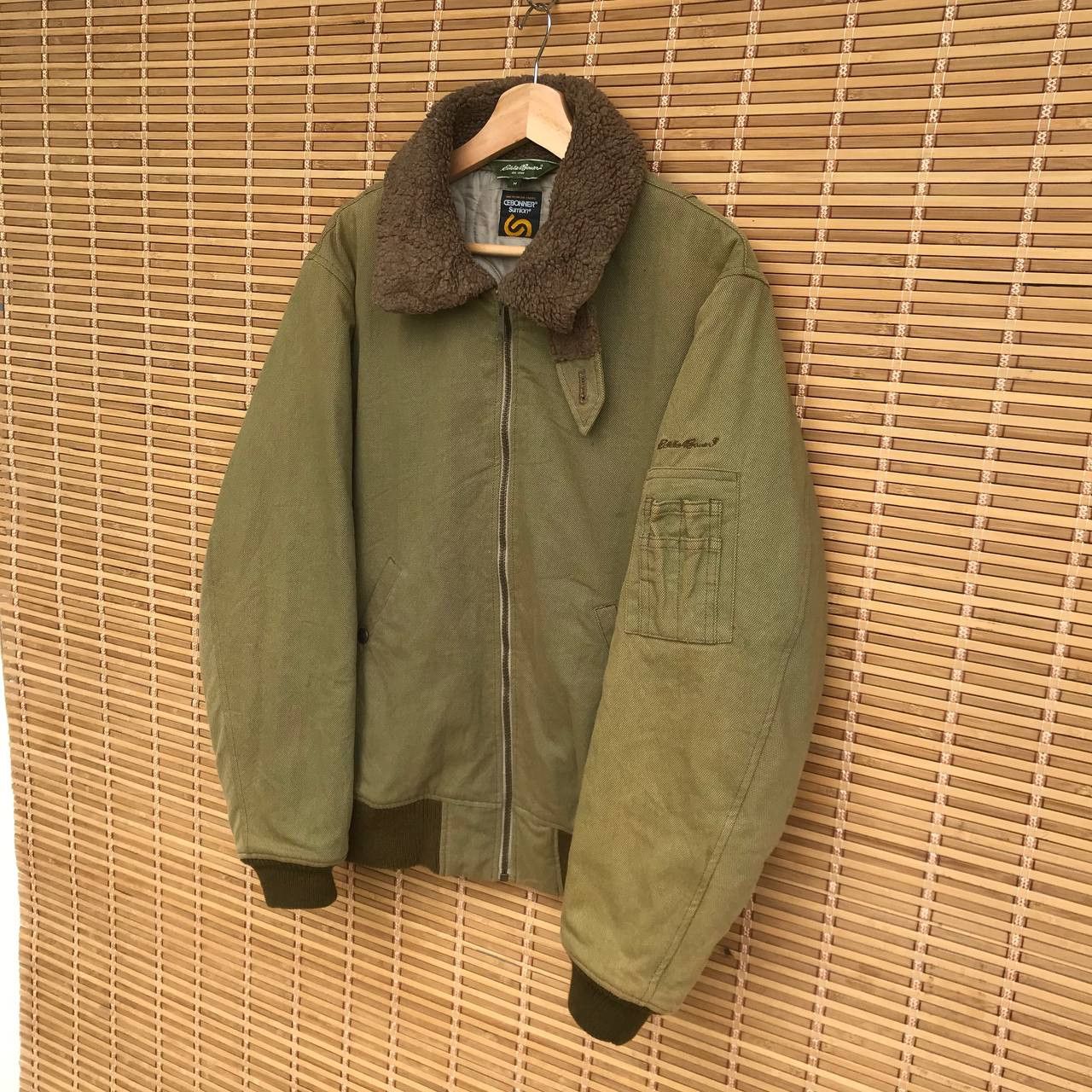 Buzz Rickson's × Eddie Bauer × Vintage Vintage Eddie Bauer Cebonner sumlon fadedgreen bomber canvas Size US M / EU 48-50 / 2 - 3 Thumbnail