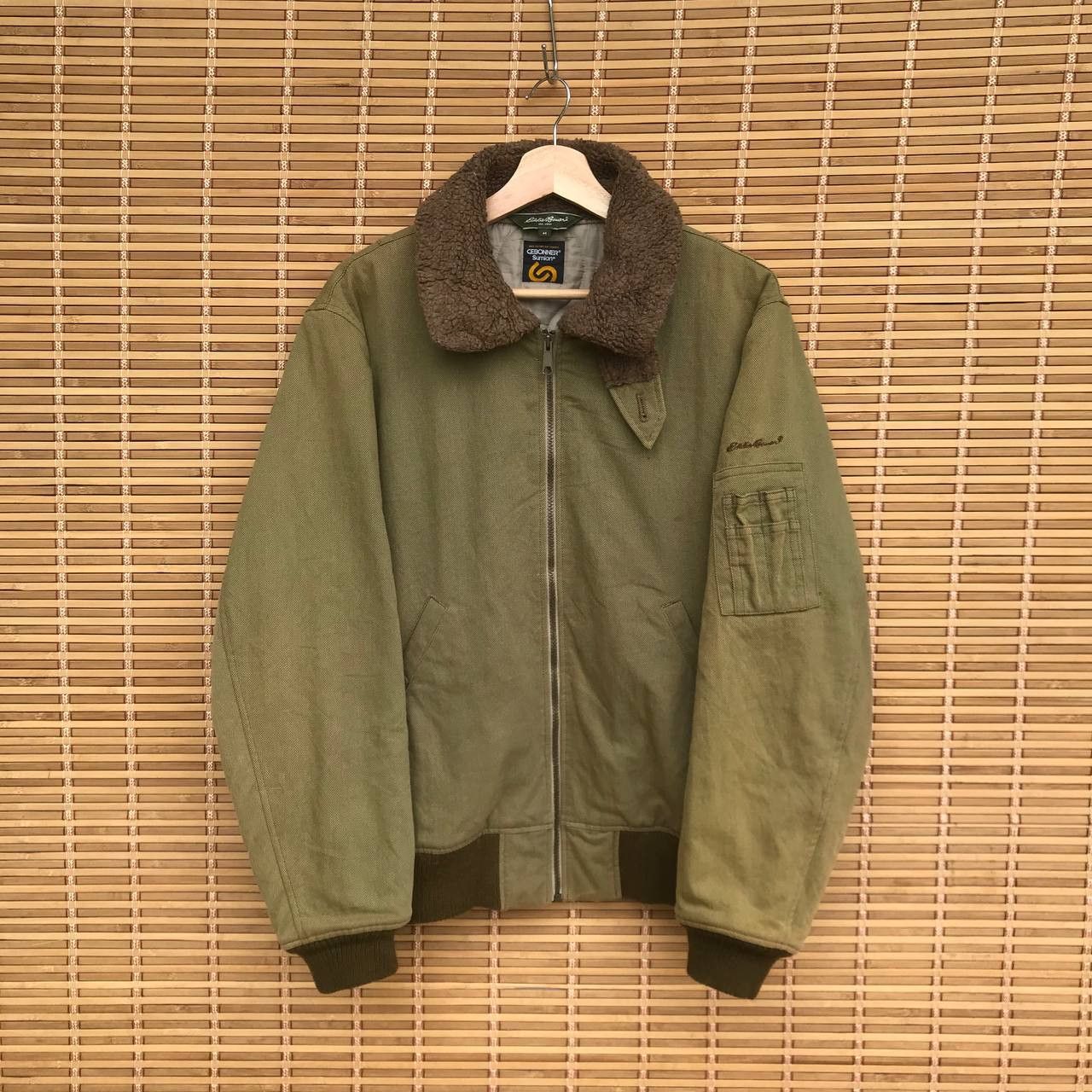 Buzz Rickson's × Eddie Bauer × Vintage Vintage Eddie Bauer Cebonner sumlon fadedgreen bomber canvas Size US M / EU 48-50 / 2 - 1 Thumbnail