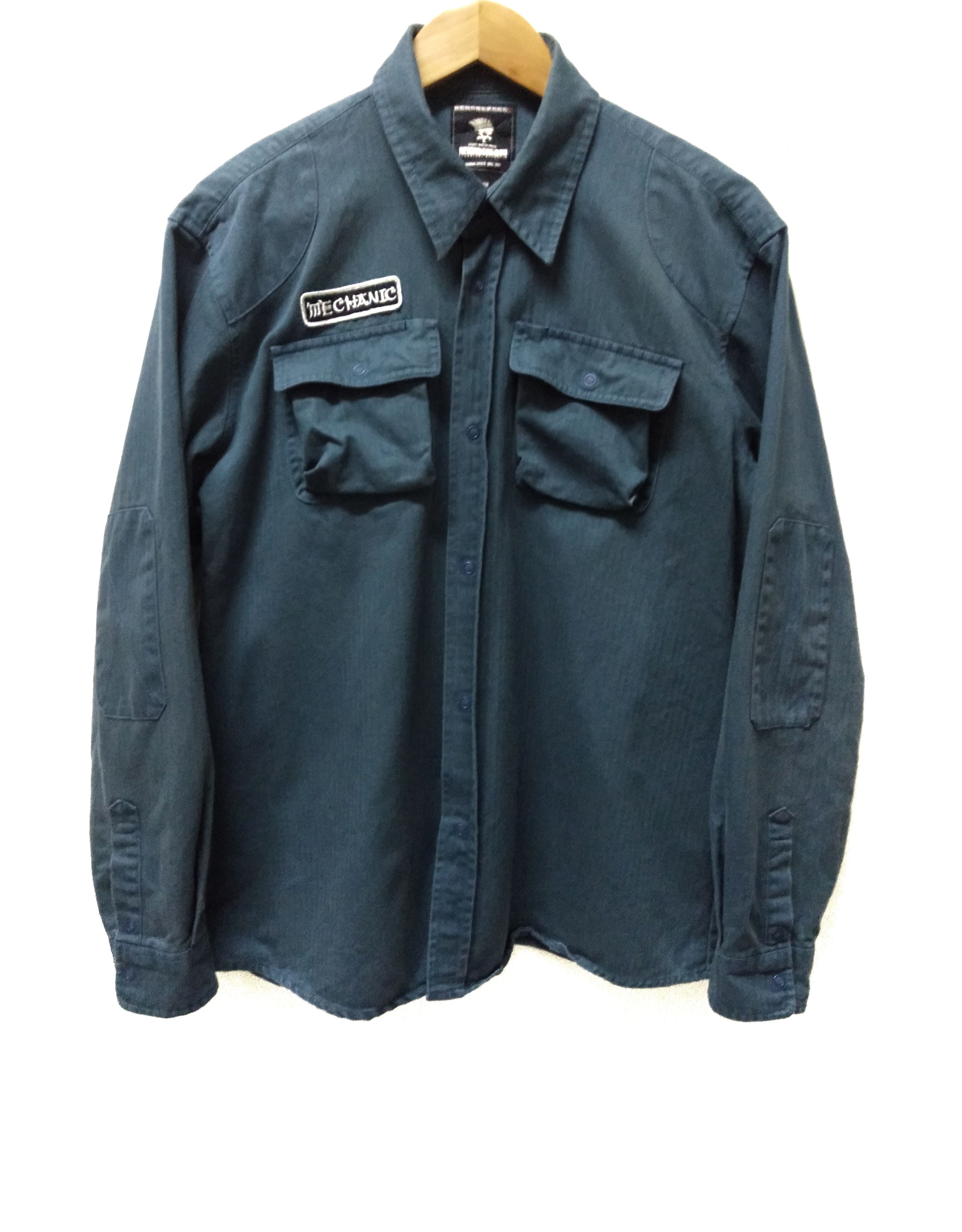 image of Snap Button Neighborhood "mechanic" Year 2004 in Ivy Green, Men's (Size Medium)