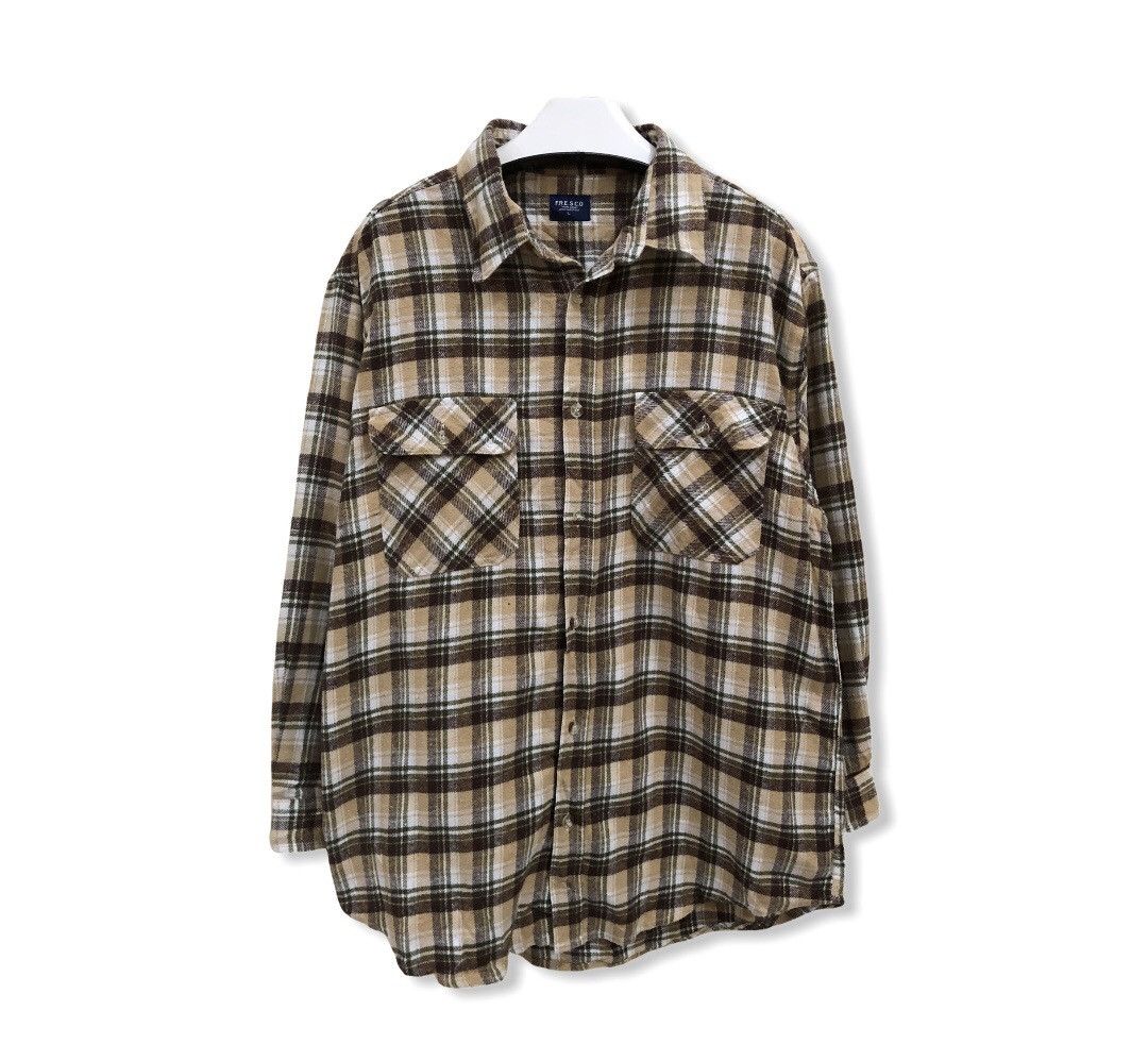Vintage Vintage Fresco Plaid Tartan Flannel Shirt 👕 Size US M / EU 48-50 / 2 - 1 Thumbnail