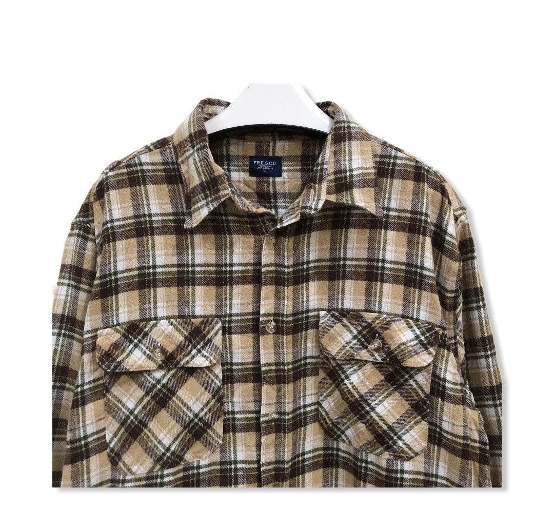 Vintage Vintage Fresco Plaid Tartan Flannel Shirt 👕 Size US M / EU 48-50 / 2 - 2 Thumbnail