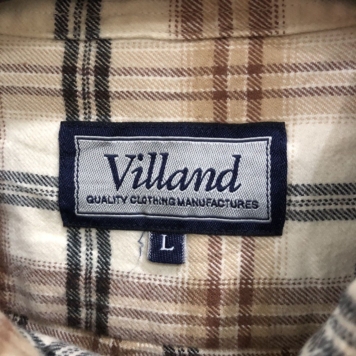 Vintage Vintage Villand Plaid Tartan Flannel Shirt 👕 Size US L / EU 52-54 / 3 - 4 Thumbnail