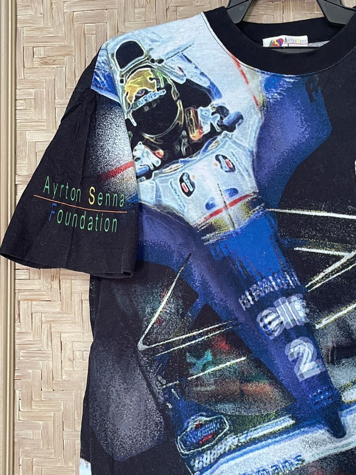 Vintage Vintage Ayrton Senna Foundation Full Print Size US M / EU 48-50 / 2 - 2 Thumbnail