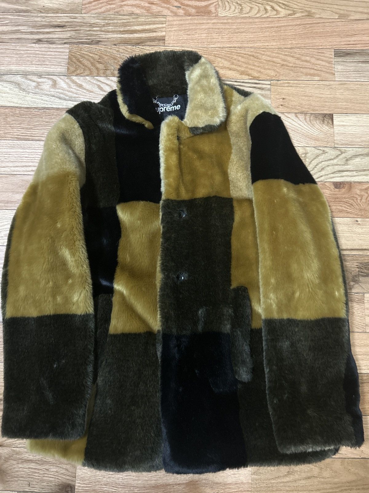 Supreme Patchwork Fur Coat