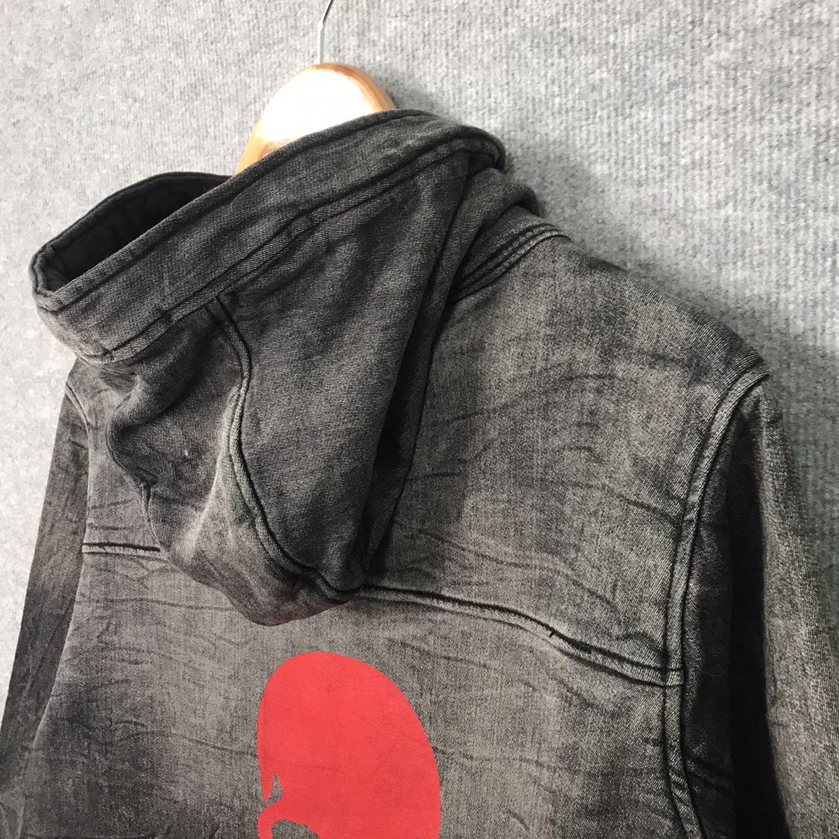 Japanese Brand Rattletrap Black Faded Punk Red Skull Fullover Hoodies Size US M / EU 48-50 / 2 - 7 Thumbnail