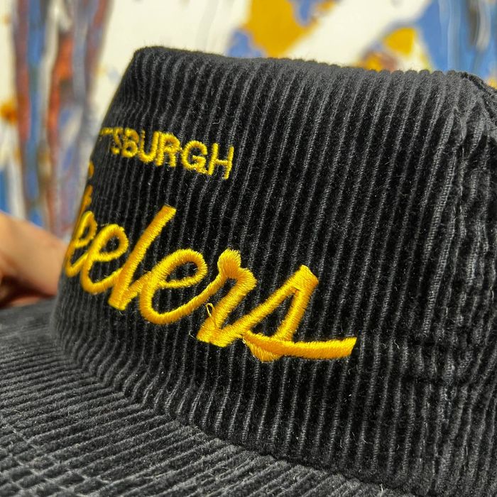 Mitchell & Ness Pittsburgh Steelers Snapback Hat Vintage Collection  Script OS