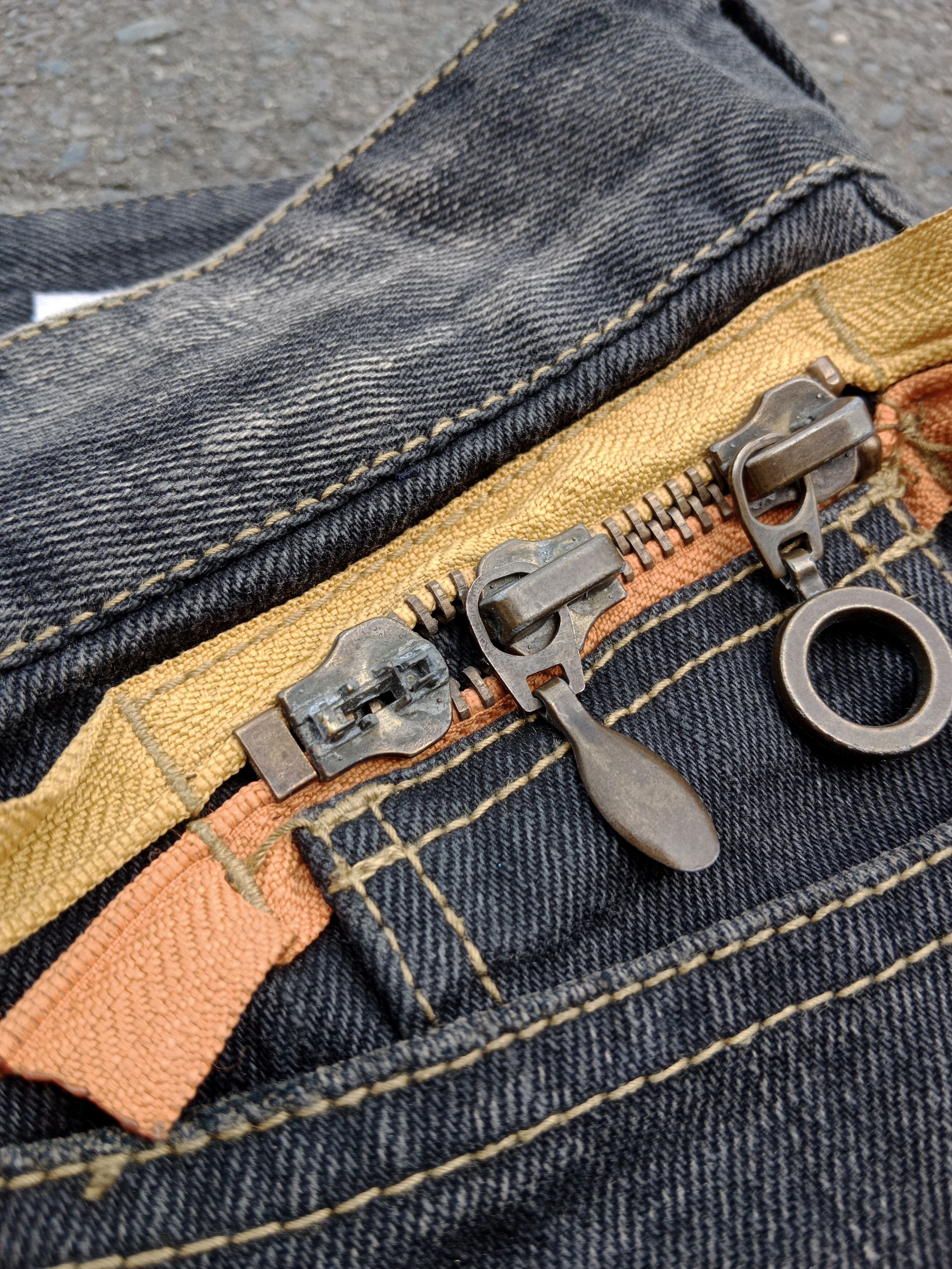 Japanese Brand Semantic Design MultiZipper Flare Jeans Size US 32 / EU 48 - 6 Thumbnail