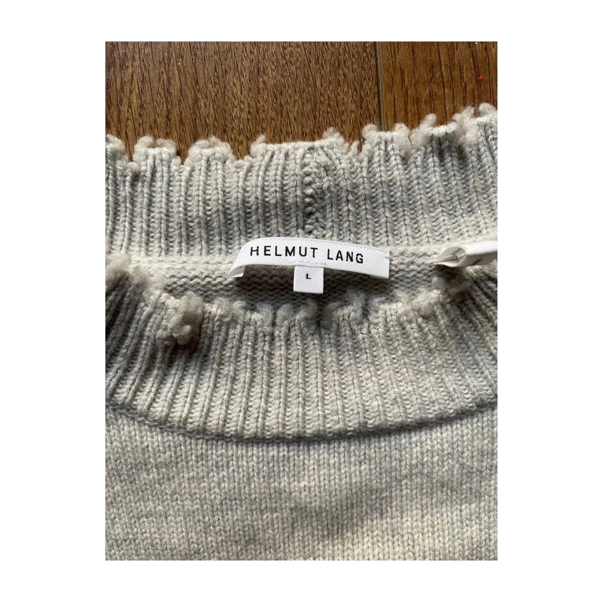 Helmut Lang Helmut Lang distressed knit sweater Size US L / EU 52-54 / 3 - 4 Thumbnail