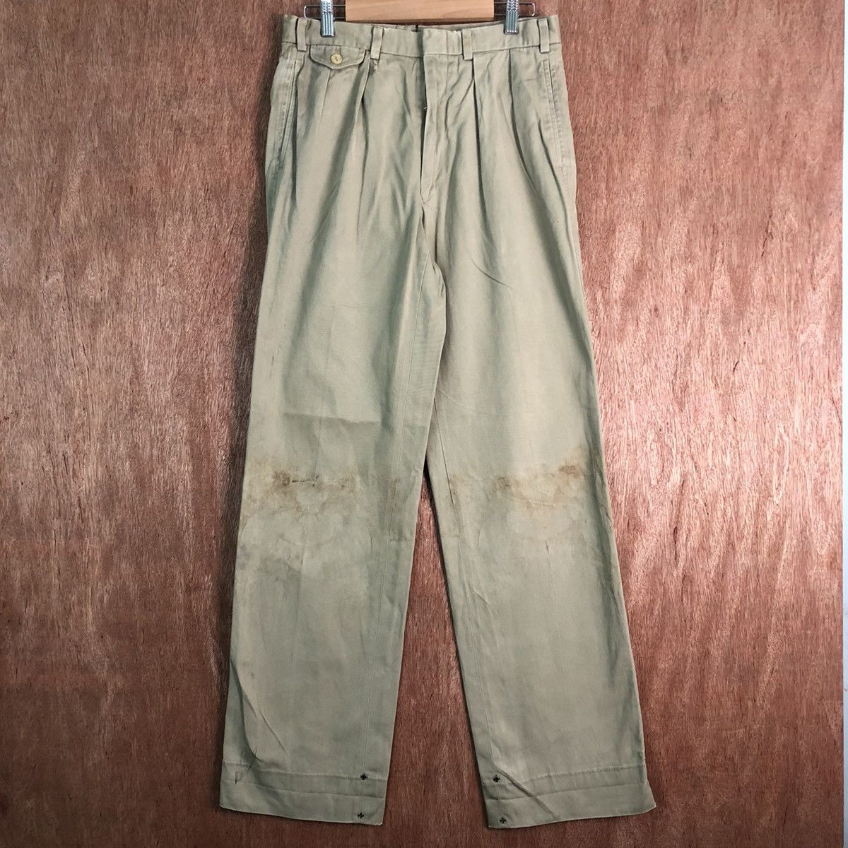 Polo Ralph Lauren DLL Polo Ralph Lauren Brown casual Pants #c152 Size US 28 / EU 44 - 1 Thumbnail