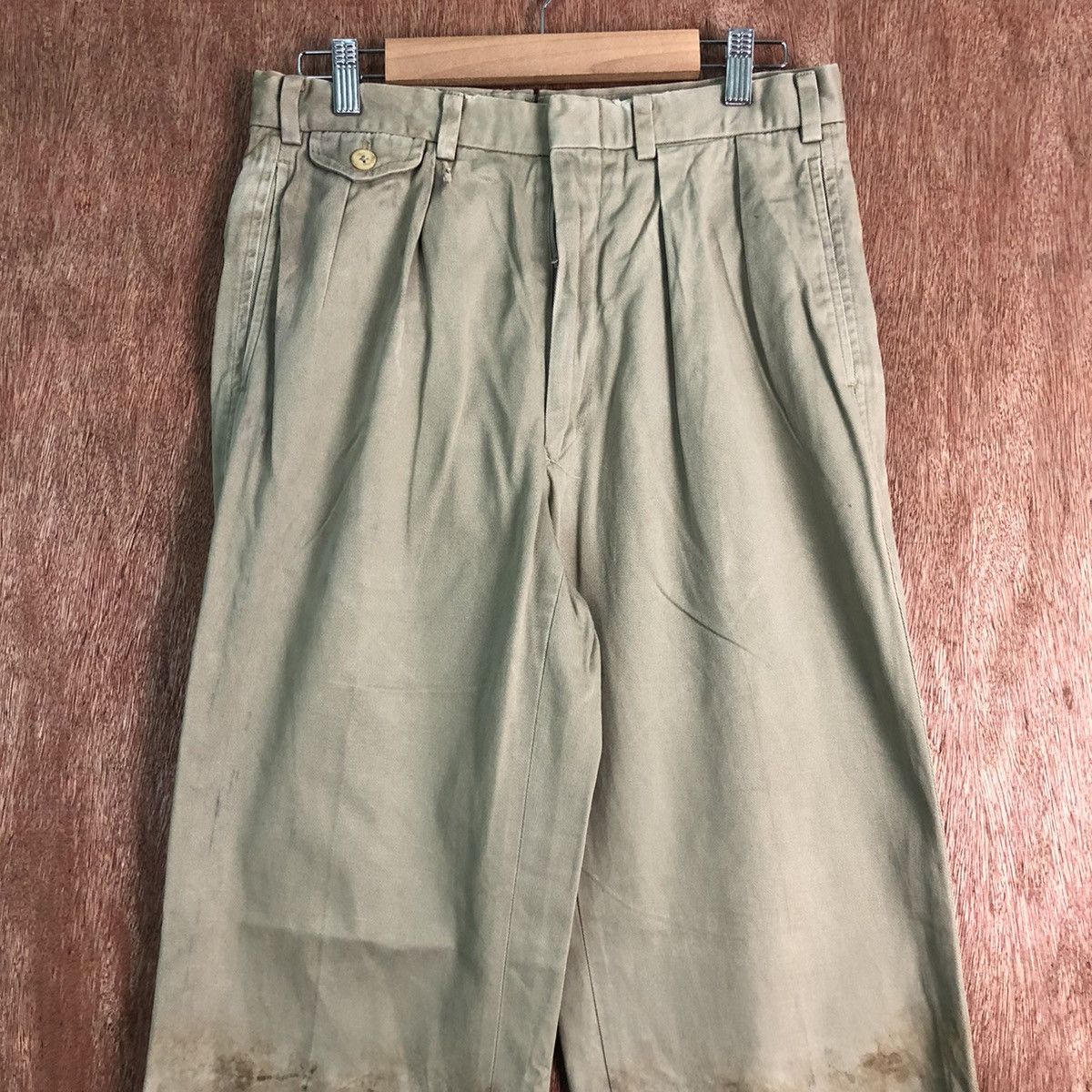 Polo Ralph Lauren DLL Polo Ralph Lauren Brown casual Pants #c152 Size US 28 / EU 44 - 2 Thumbnail