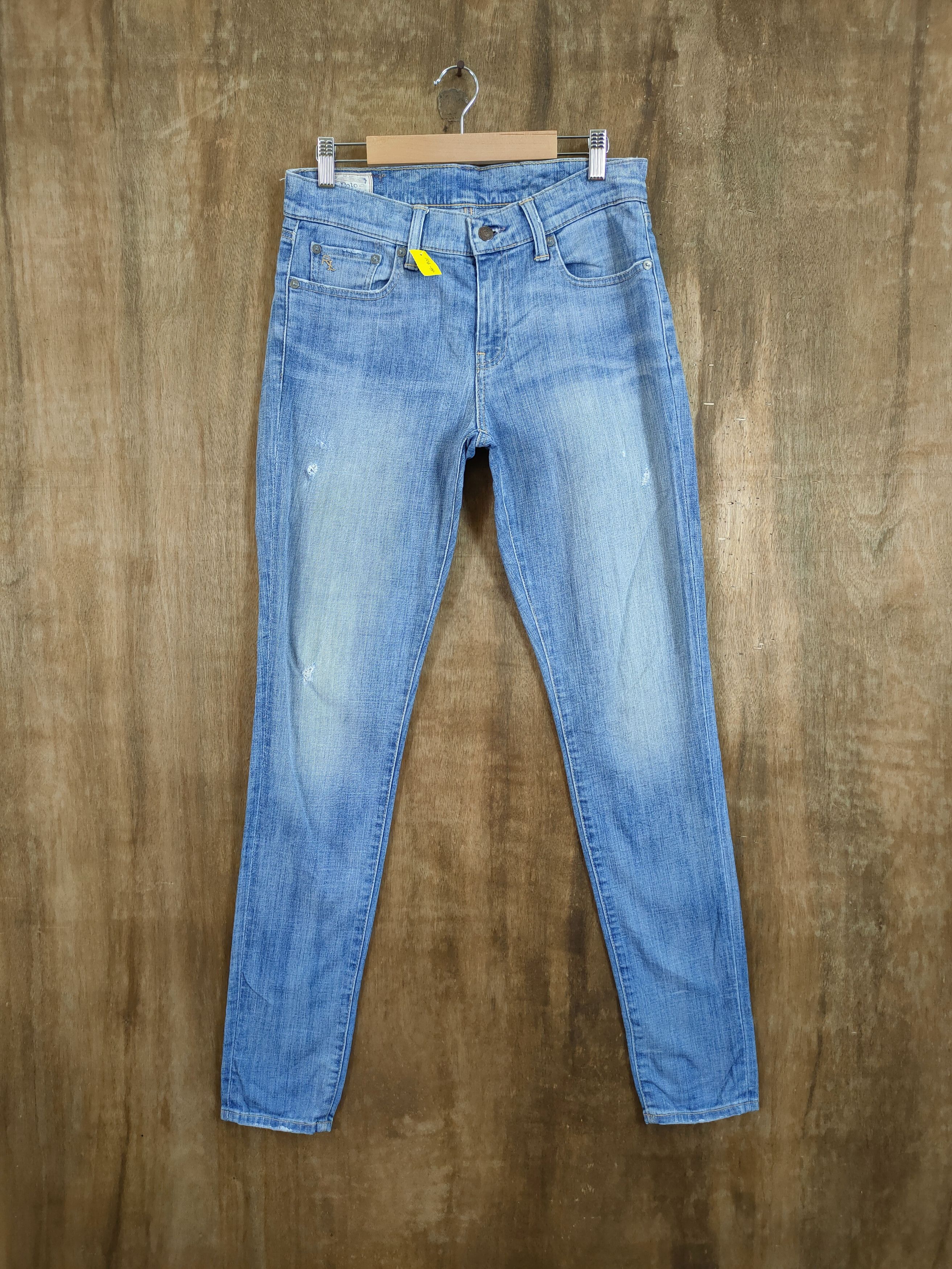 image of Polo Ralph Laurent Tompskin Skinny Distressed Denim 46-901, Men's (Size 30)