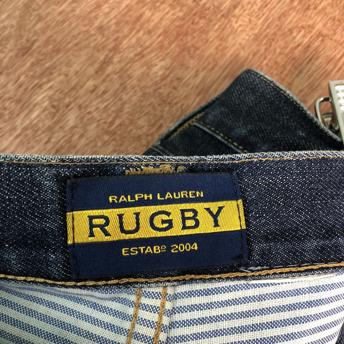 Rugby Ralph Lauren DLL Ralph Lauren Rugby Dark Blue Denim Jeans Pants #C244 Size US 31 - 10 Thumbnail