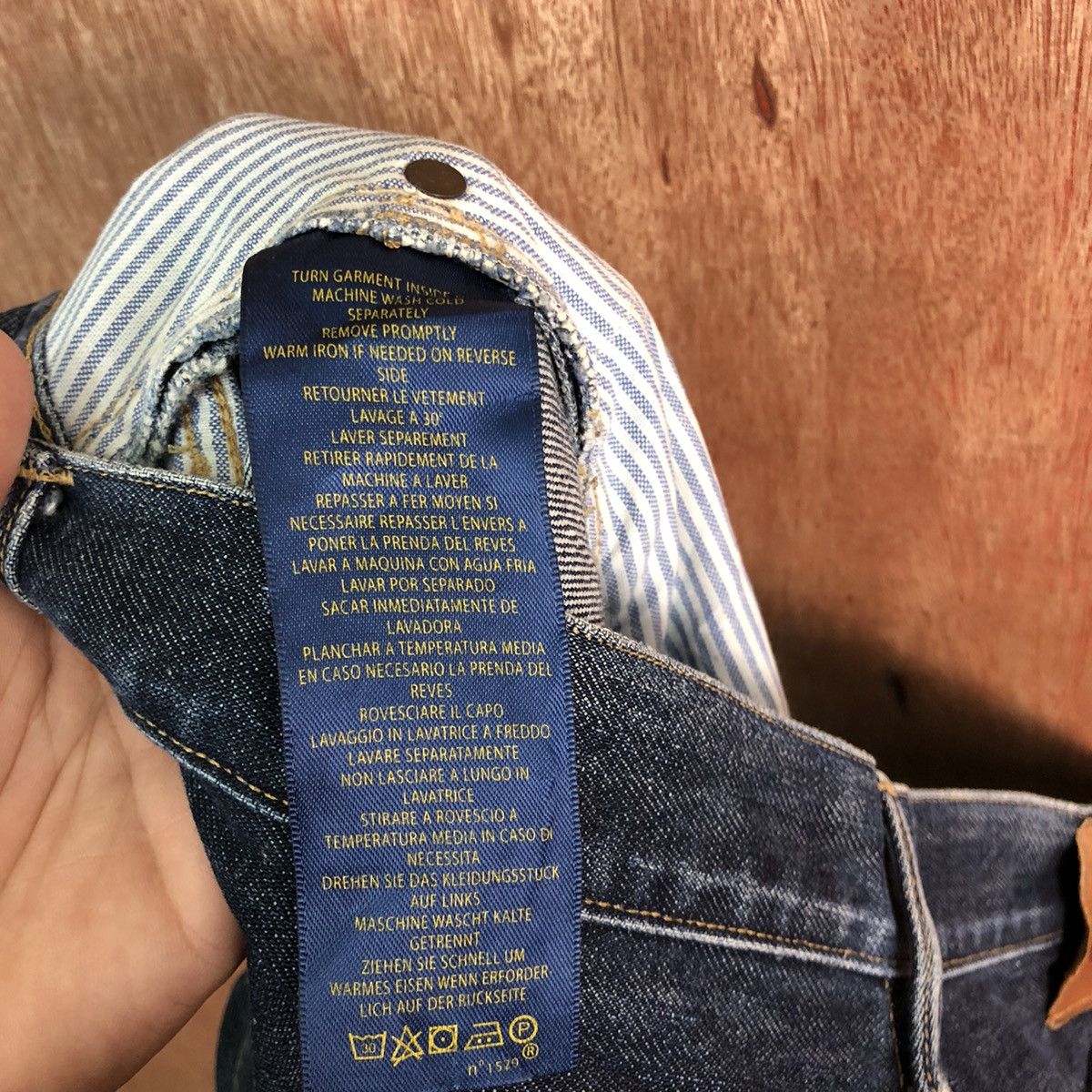 Rugby Ralph Lauren DLL Ralph Lauren Rugby Dark Blue Denim Jeans Pants #C244 Size US 31 - 12 Thumbnail