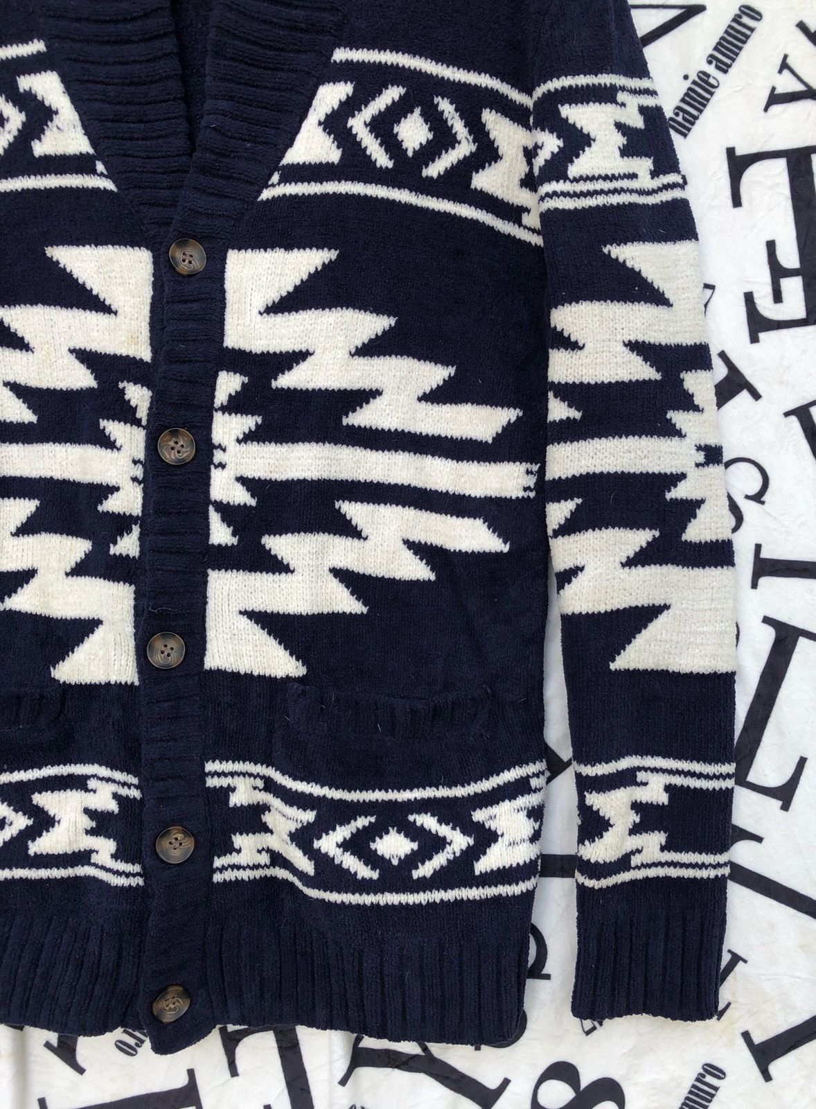 Aran Isles Knitwear 🔥Vintage Sucka Clothing Native/Navajo Knitwear Button Jacket Size US L / EU 52-54 / 3 - 9 Thumbnail