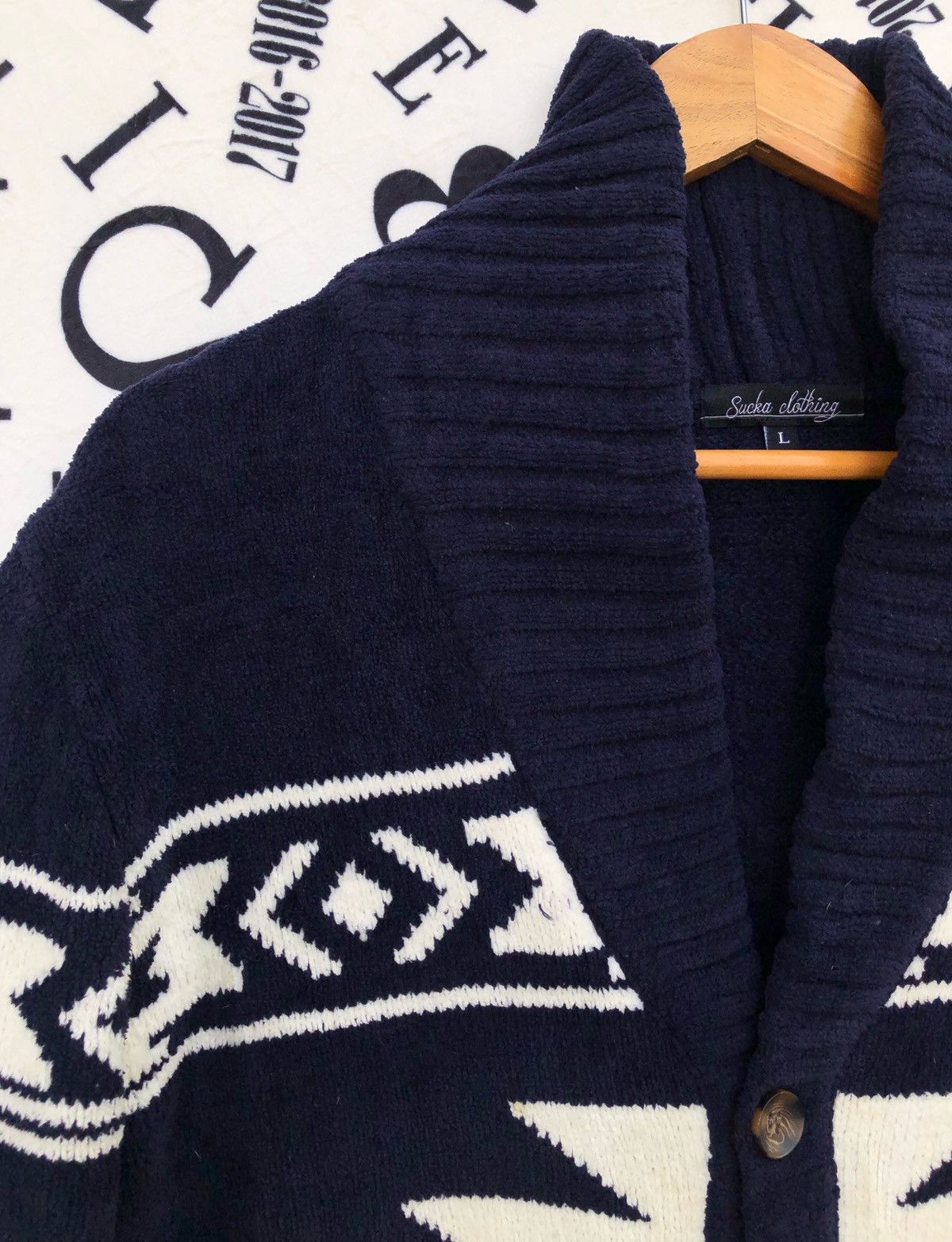 Aran Isles Knitwear 🔥Vintage Sucka Clothing Native/Navajo Knitwear Button Jacket Size US L / EU 52-54 / 3 - 10 Thumbnail