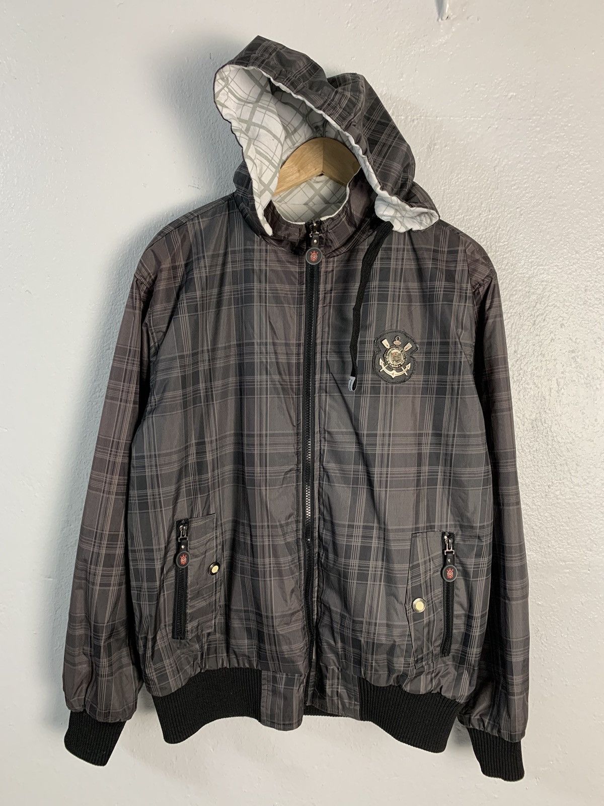 Japanese Brand Corinthians Paulista Reversible Big Logo Jacket Size US M / EU 48-50 / 2 - 8 Thumbnail