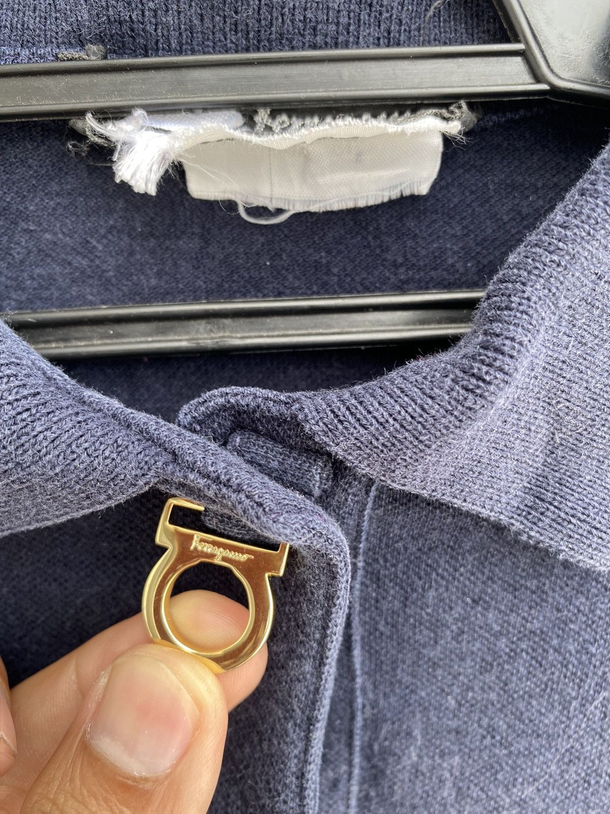 Salvatore Ferragamo SALVATORE FERRAGAMO golden button logo longsleeve shirt Size US M / EU 48-50 / 2 - 4 Thumbnail