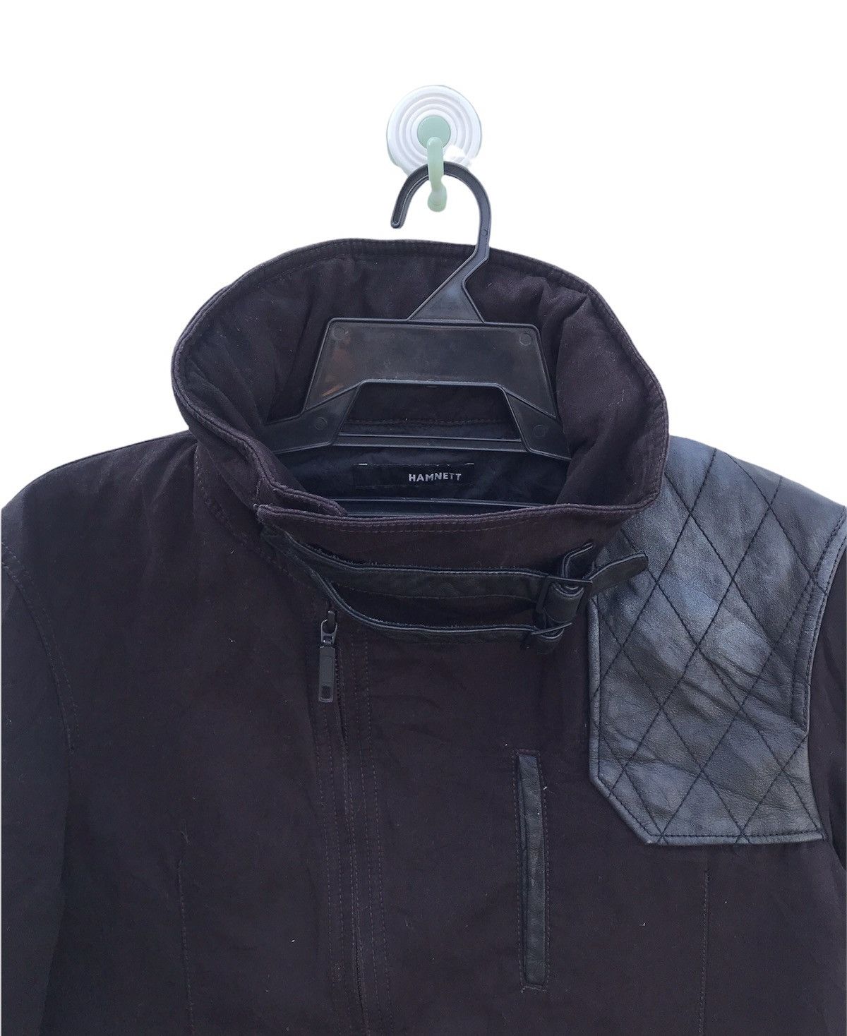 Katharine Hamnett London Katherine Hamnett trim with leather wool jacket Size US L / EU 52-54 / 3 - 2 Thumbnail