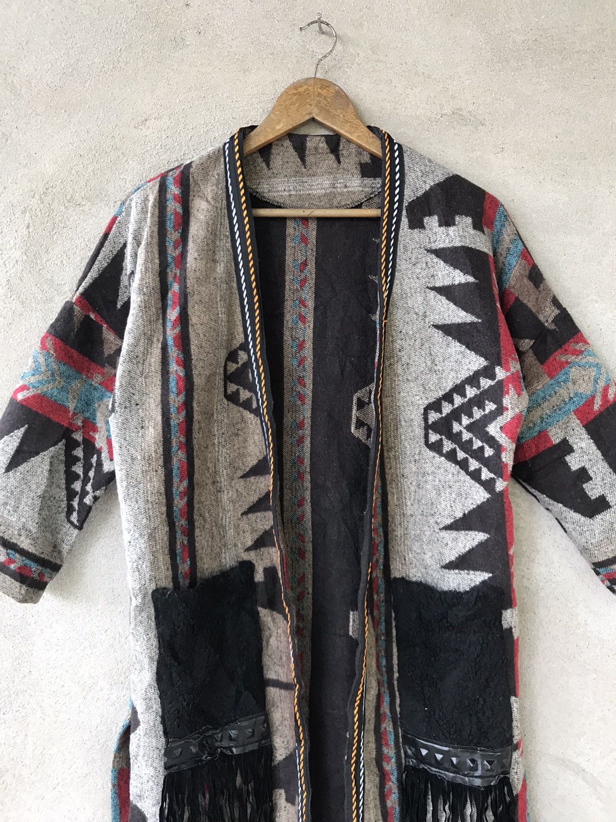 Beauty Beast RARE NATIVE INDIAN AMERICAN CARDIGAN JACKET Size M / US 6-8 / IT 42-44 - 6 Thumbnail