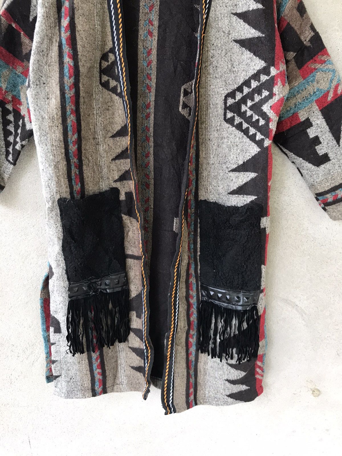 Beauty Beast RARE NATIVE INDIAN AMERICAN CARDIGAN JACKET Size M / US 6-8 / IT 42-44 - 7 Thumbnail