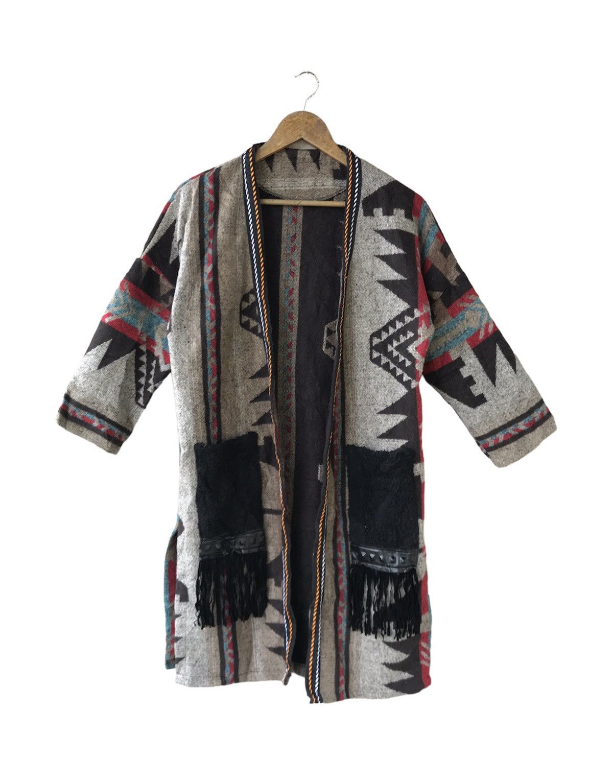 Beauty Beast RARE NATIVE INDIAN AMERICAN CARDIGAN JACKET Size M / US 6-8 / IT 42-44 - 1 Thumbnail