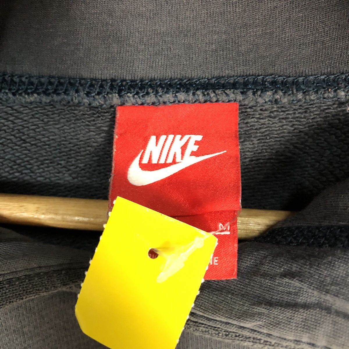 Nike Nike big logo cartoon running Blue Faded Hoodie #3193 Size US M / EU 48-50 / 2 - 8 Thumbnail