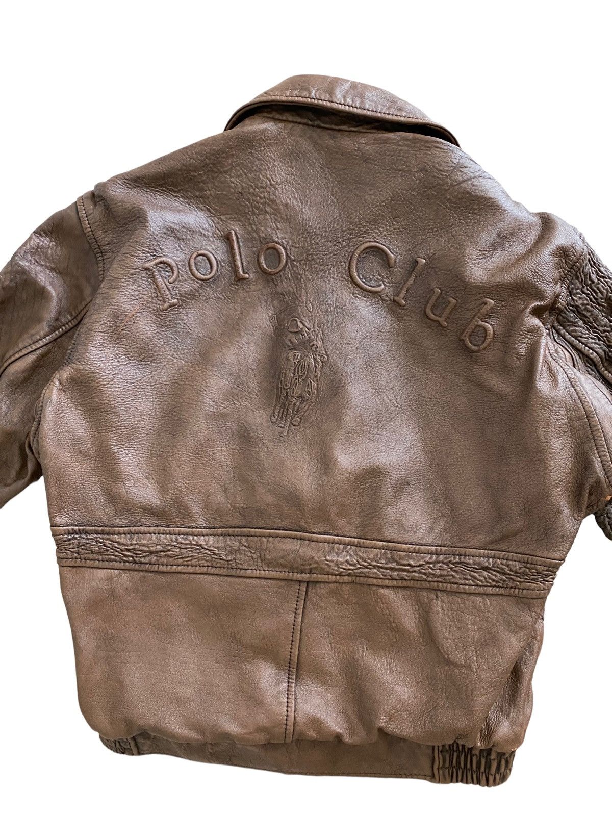 Other A$AP ROCKY Polo Club Spellout Flight Bomber Leather Jacket Size US L / EU 52-54 / 3 - 8 Thumbnail
