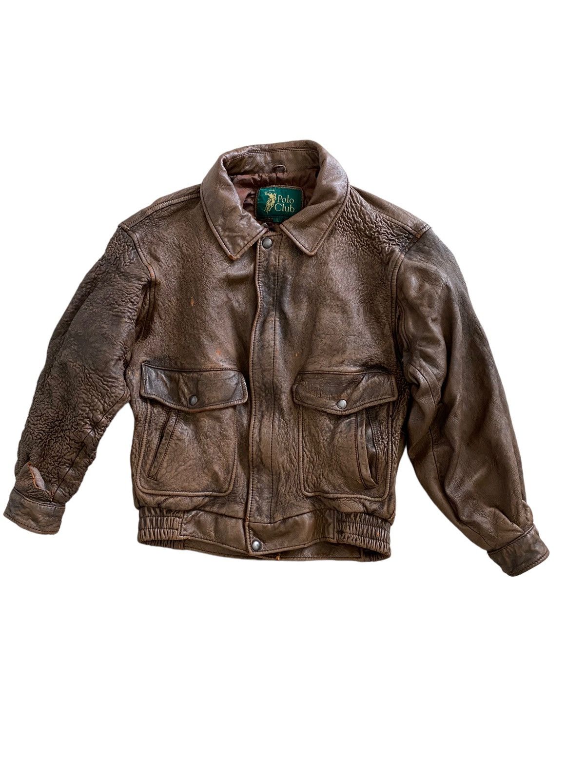 Other A$AP ROCKY Polo Club Spellout Flight Bomber Leather Jacket Size US L / EU 52-54 / 3 - 11 Thumbnail