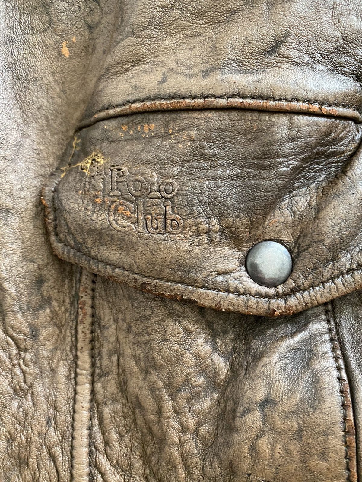 Other A$AP ROCKY Polo Club Spellout Flight Bomber Leather Jacket Size US L / EU 52-54 / 3 - 23 Thumbnail