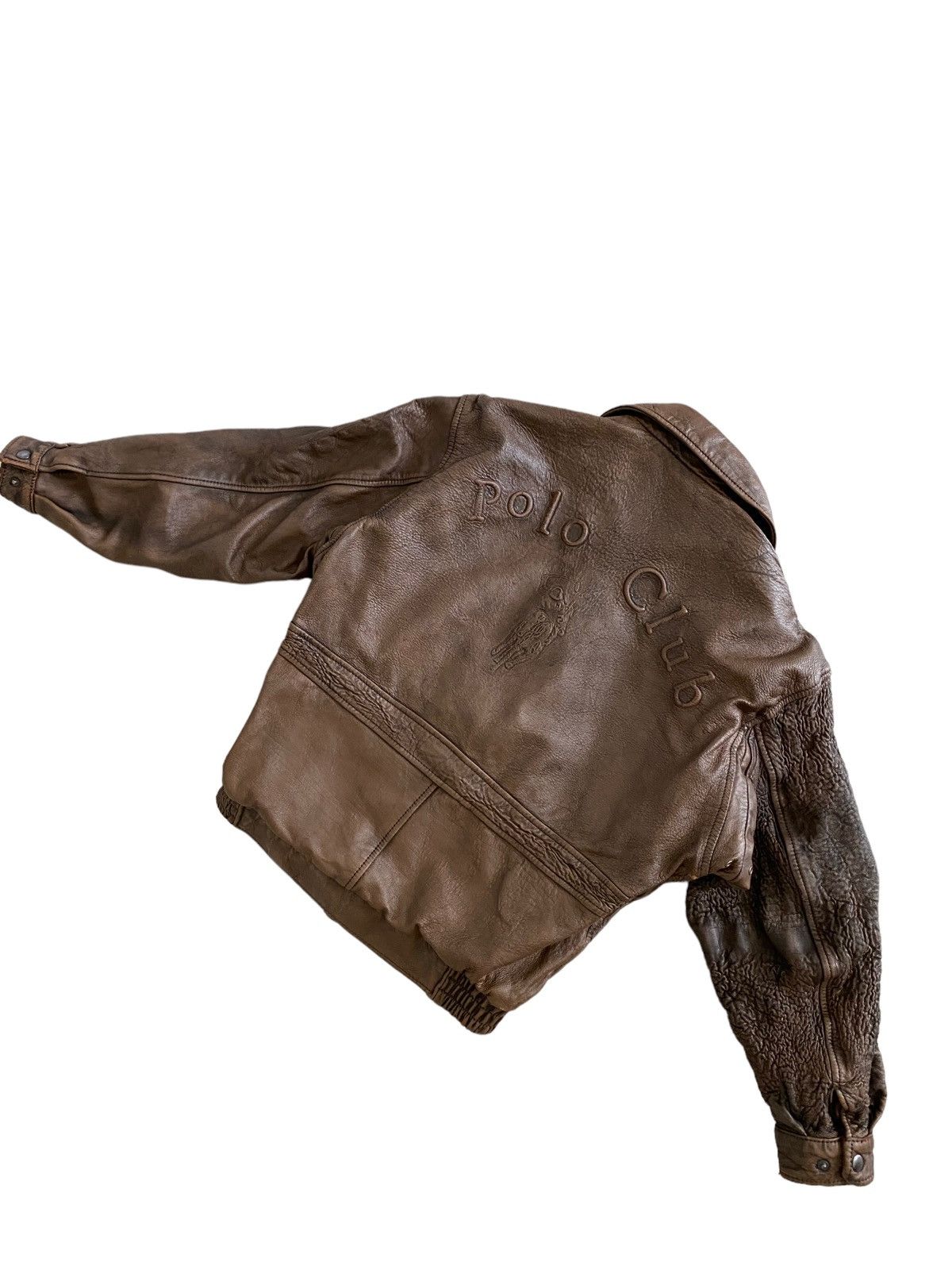 Other A$AP ROCKY Polo Club Spellout Flight Bomber Leather Jacket Size US L / EU 52-54 / 3 - 17 Thumbnail