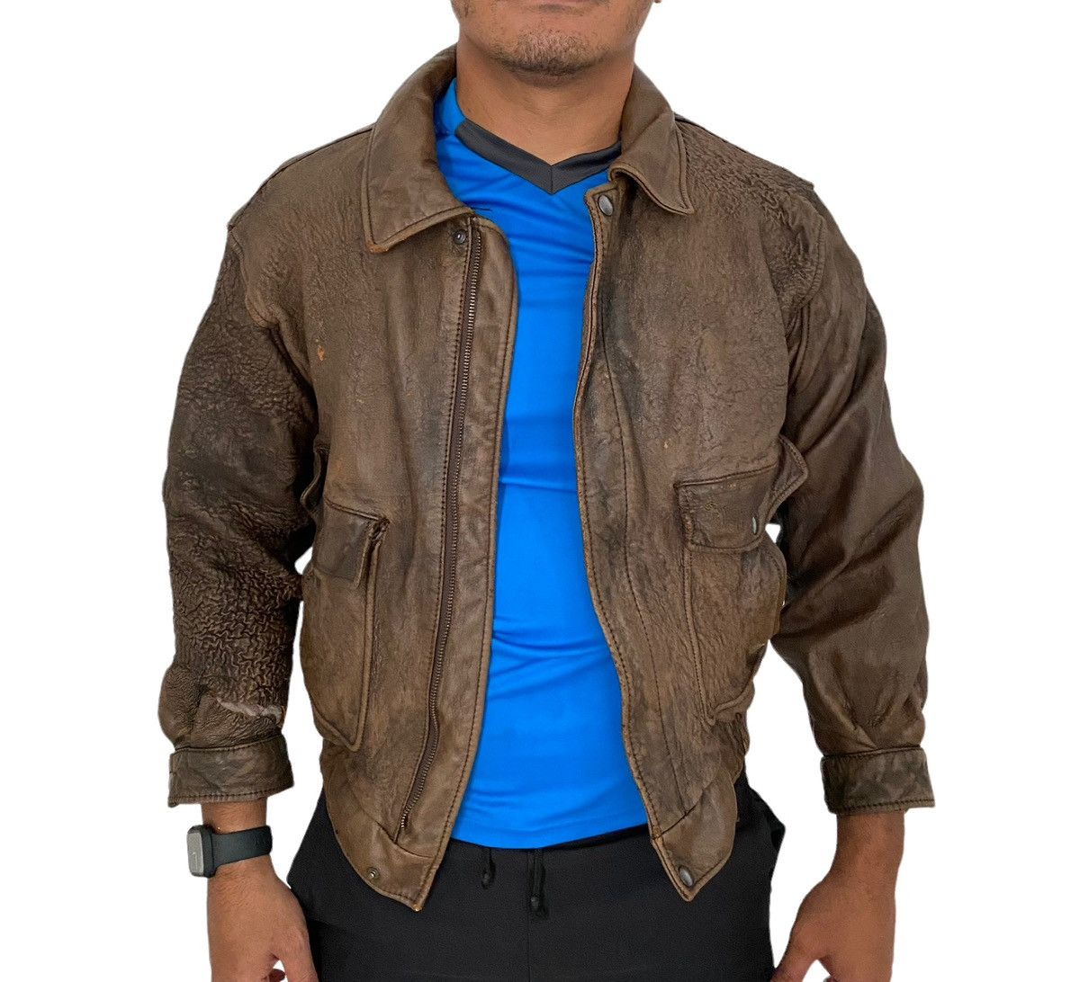 Other A$AP ROCKY Polo Club Spellout Flight Bomber Leather Jacket Size US L / EU 52-54 / 3 - 5 Thumbnail