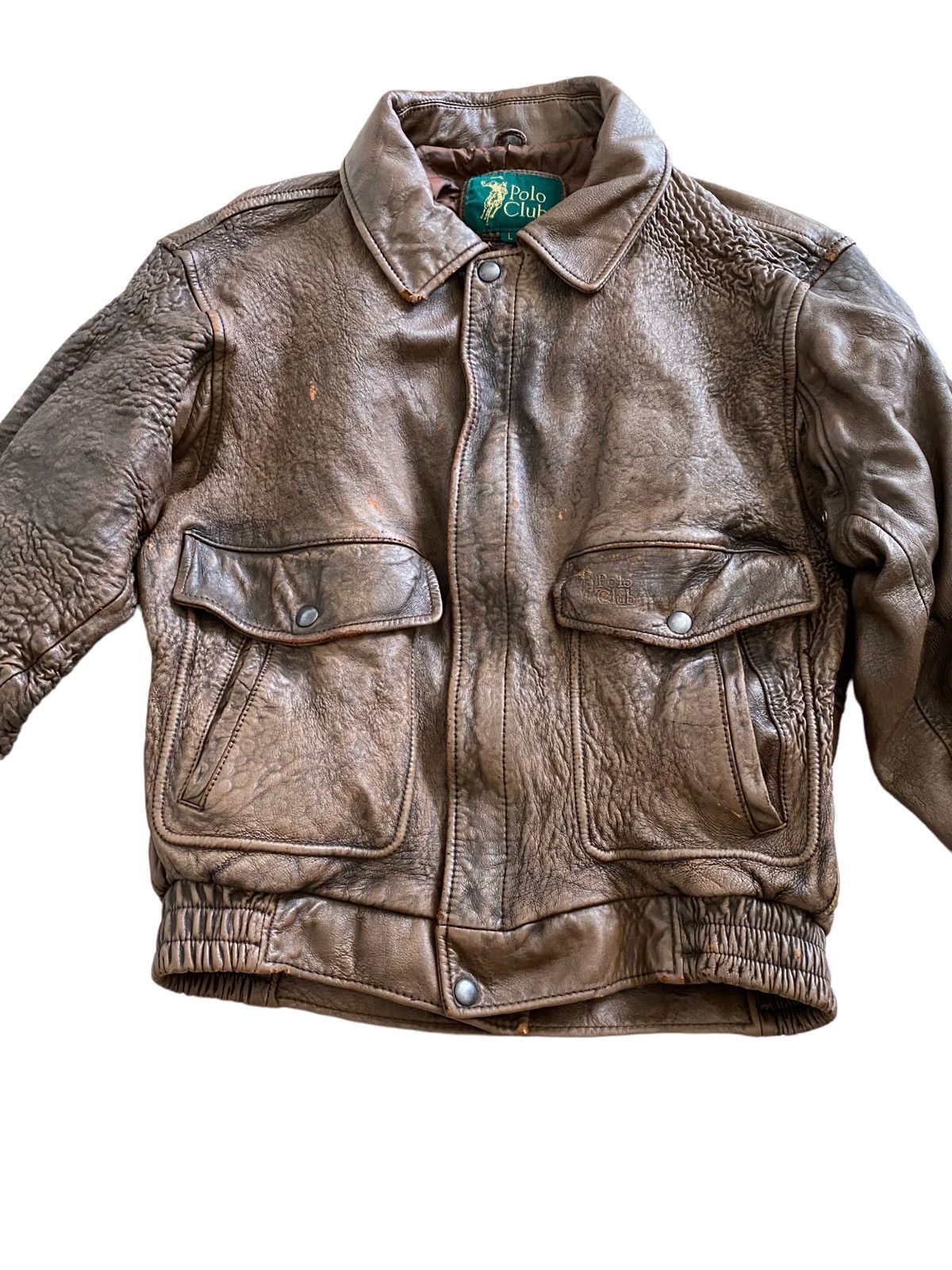 Other A$AP ROCKY Polo Club Spellout Flight Bomber Leather Jacket Size US L / EU 52-54 / 3 - 12 Thumbnail