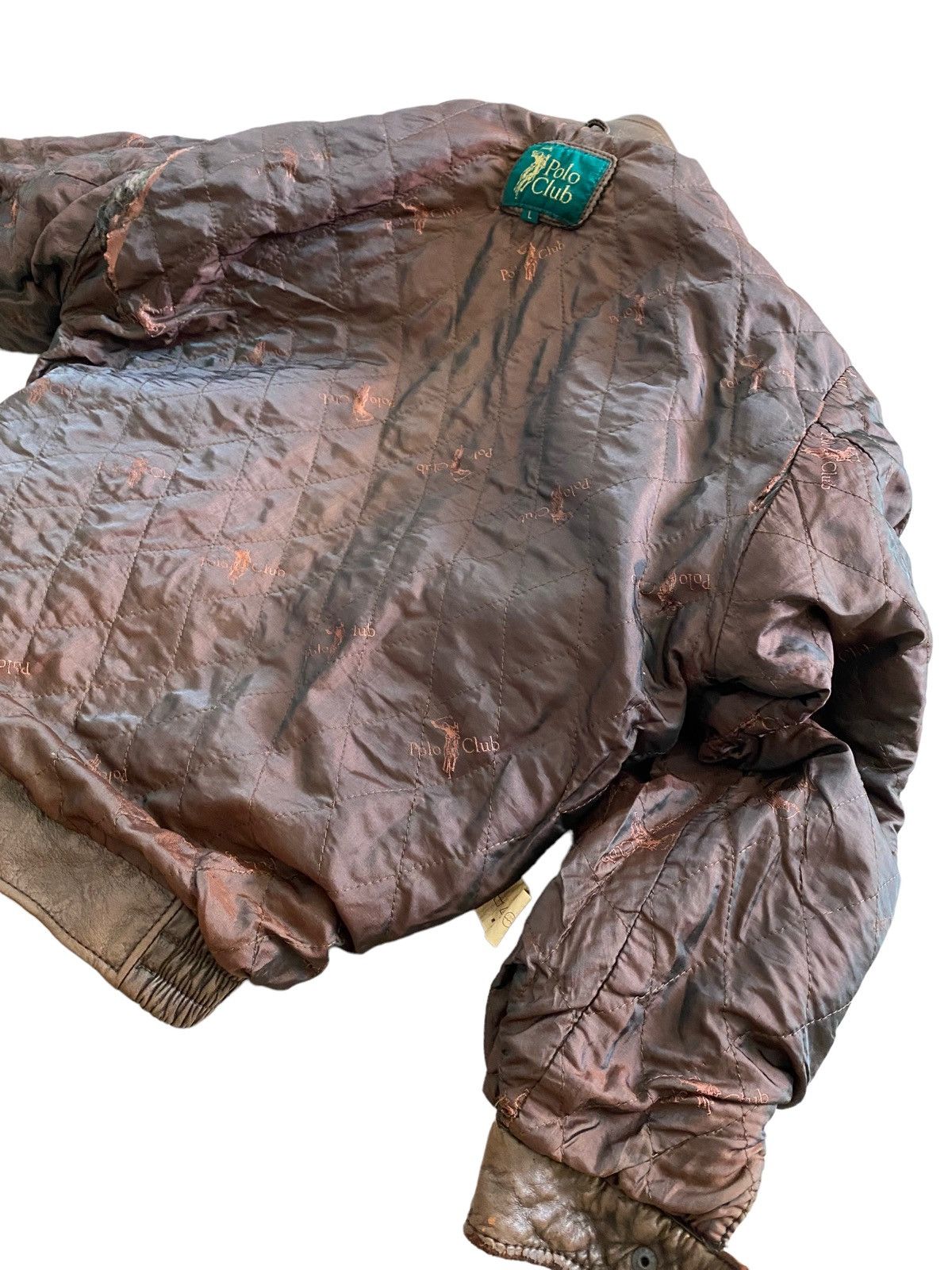 Other A$AP ROCKY Polo Club Spellout Flight Bomber Leather Jacket Size US L / EU 52-54 / 3 - 13 Thumbnail