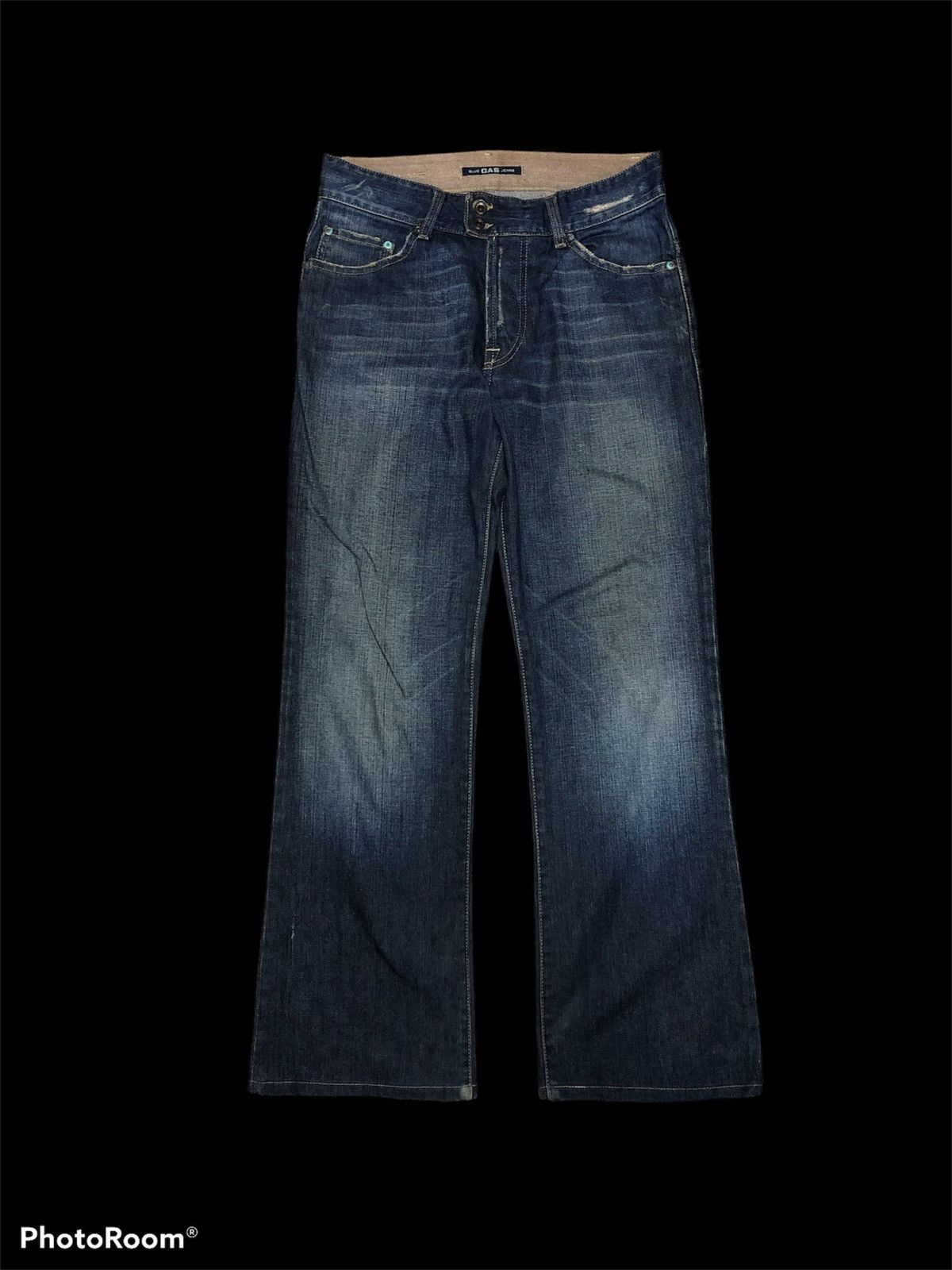 GAS FLARE GAS WASHED DISTRESSED JEANS Size US 30 / EU 46 - 1 Thumbnail