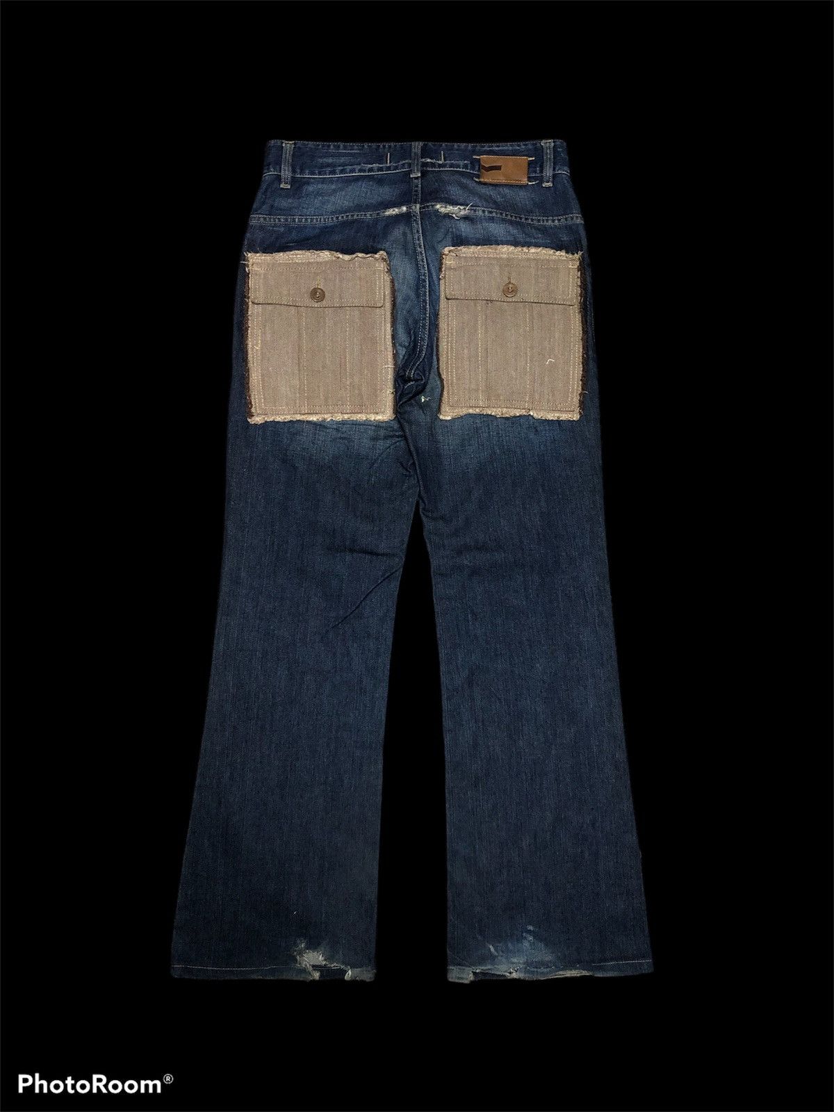 GAS FLARE GAS WASHED DISTRESSED JEANS Size US 30 / EU 46 - 2 Thumbnail