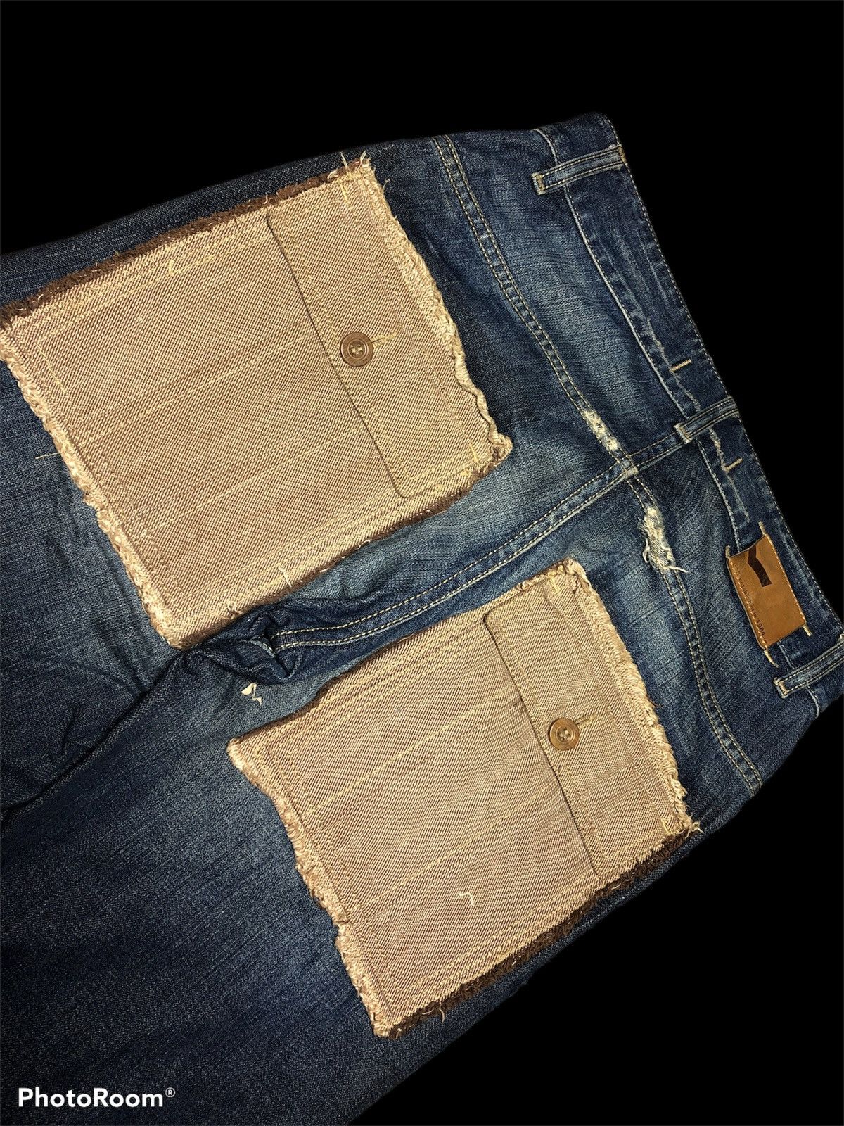GAS FLARE GAS WASHED DISTRESSED JEANS Size US 30 / EU 46 - 6 Thumbnail