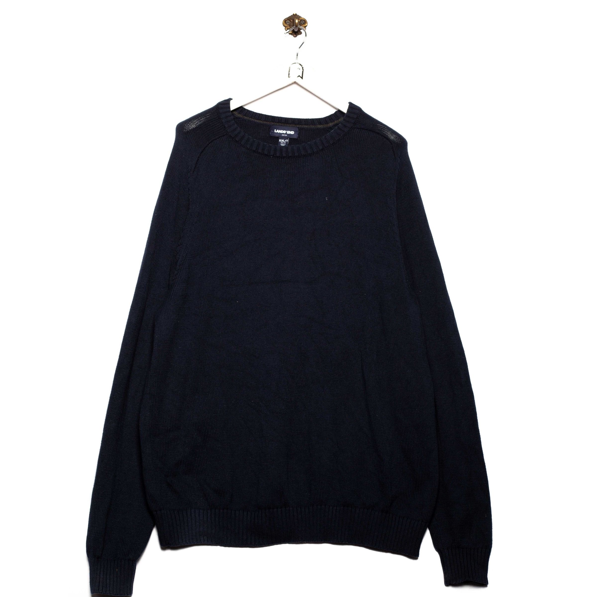 Lands End Lands End Sweater Knit Pattern Blue Grailed