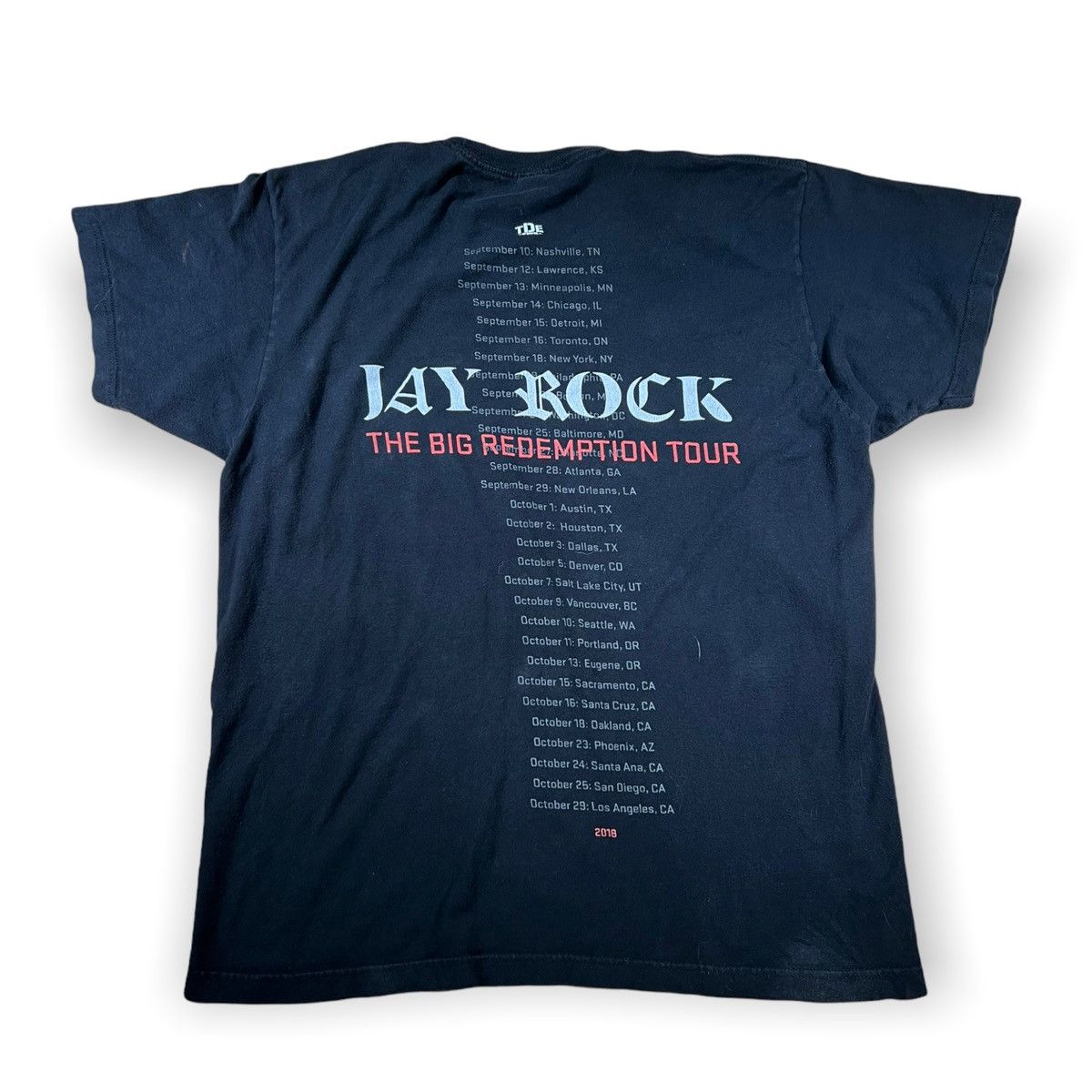 Band Tees × Rap Tees × Vintage Jay Rock Redemption Tour T Shirt TDE Top Dawg Entertainment Size US L / EU 52-54 / 3 - 1 Thumbnail