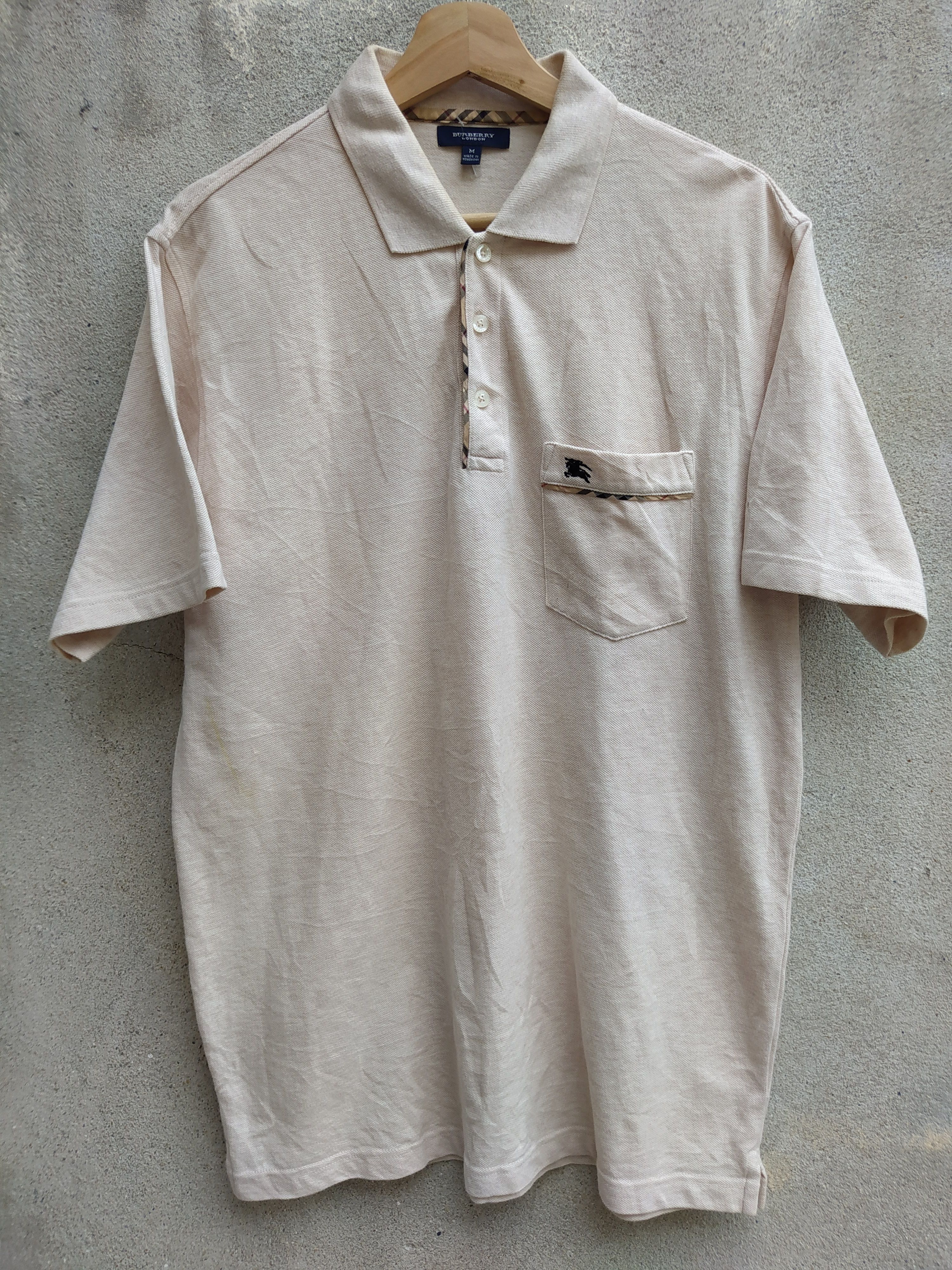 Burberry × Vintage Vintage Burberry Pocket Tee Size US M / EU 48-50 / 2 - 1 Thumbnail