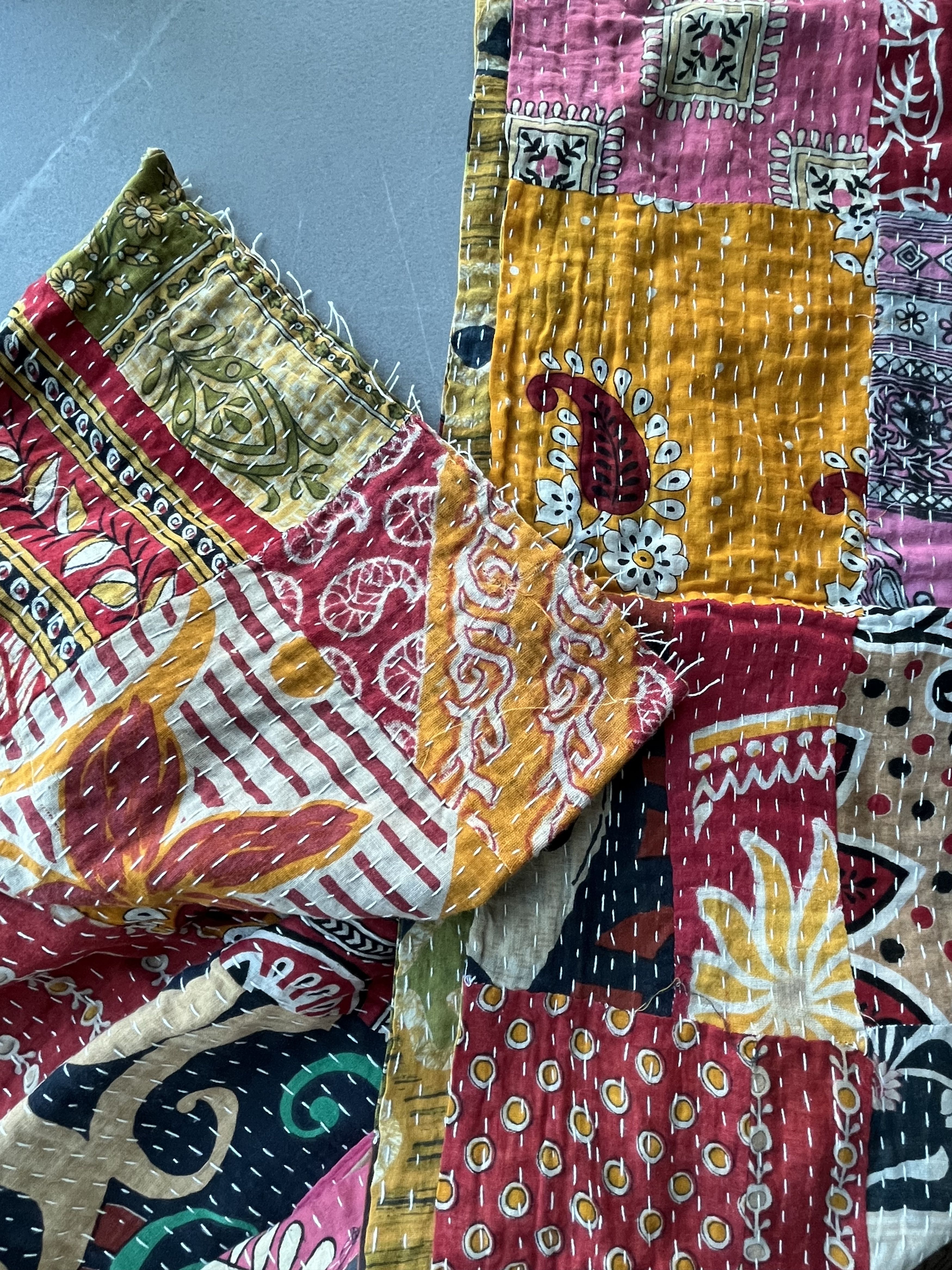 Other Indian Hand Made patchwork Hippies Bohemian Nomad scarf Size ONE SIZE - 4 Thumbnail